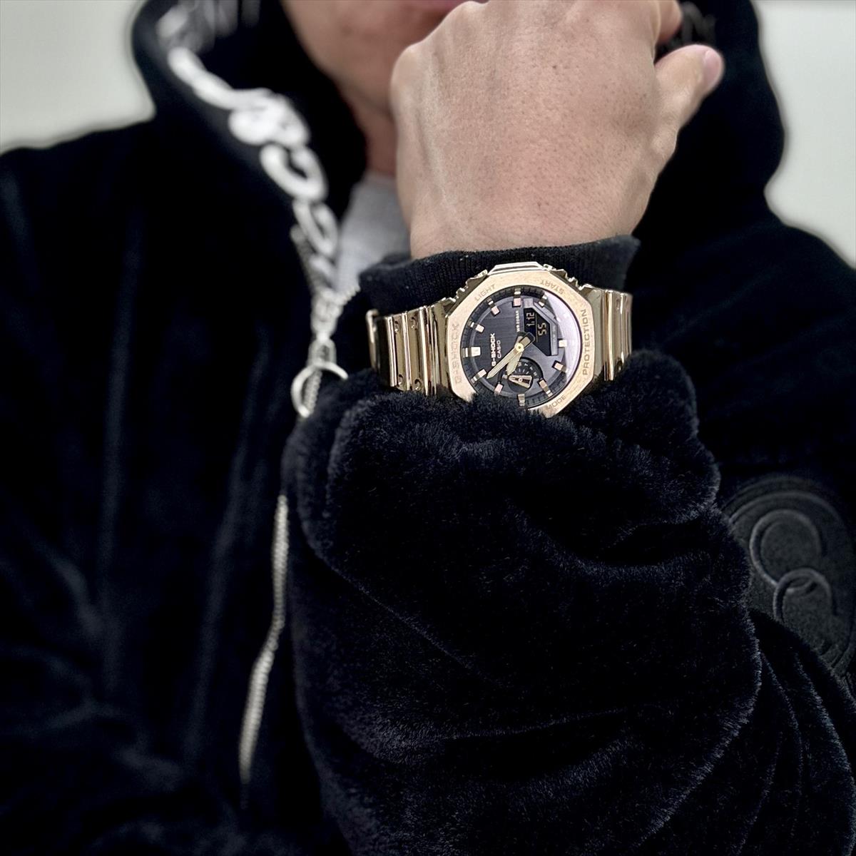 カシオ Gショック  GM-2100YMG-9AJF メタリックカラー FINE METALLICシリーズ CASIO G-SHOCK【0125】_10spl【店頭受取可能商品】