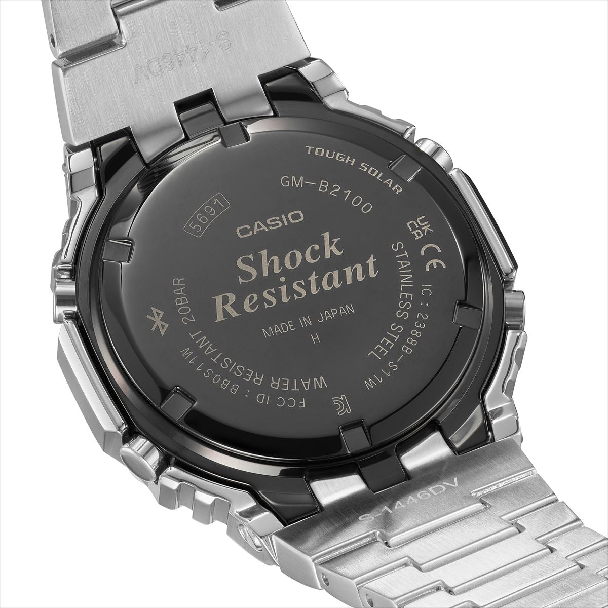 カシオ Gショック フルメタル GM-B2100D-1AJF シルバー スマートフォンリンク G-SHOCK CASIO 腕時計 【0822】【cx01】【店頭受取可能商品】