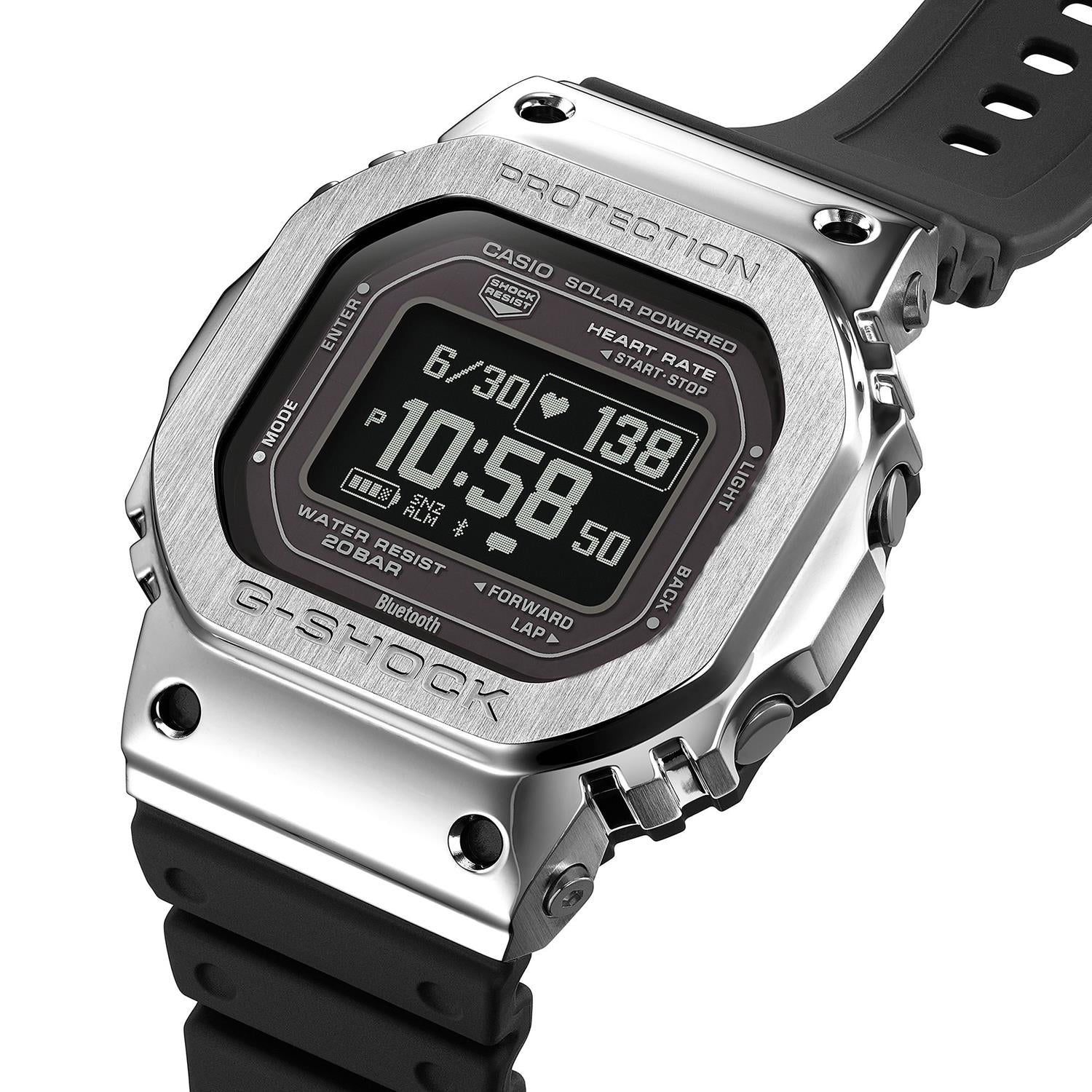 カシオ Gショック Gスクワッド GM-H5600-1JR メタルベゼル 心拍計搭載 スマートフォンリンク ソーラー MIP液晶 CASIO G-SHOCK G-SQUAD 公式サイト掲載店【0326】【CASIO純正ショッパー付】
