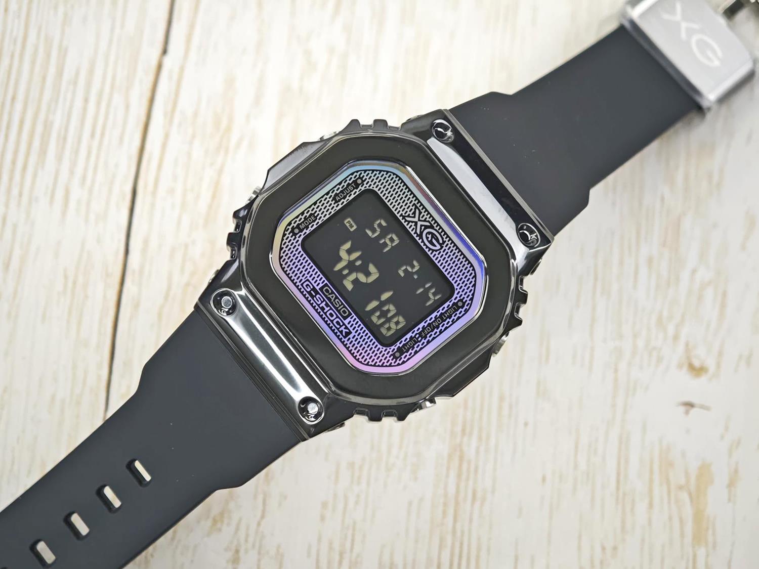 カシオ G-SHOCK XGコラボレーションモデル GM-S5600XG-1JR レインボー蒸着 メタルベゼル グローバルアンバサダー  CASIO G-SHOCK公式掲載店【0626】【cx01】