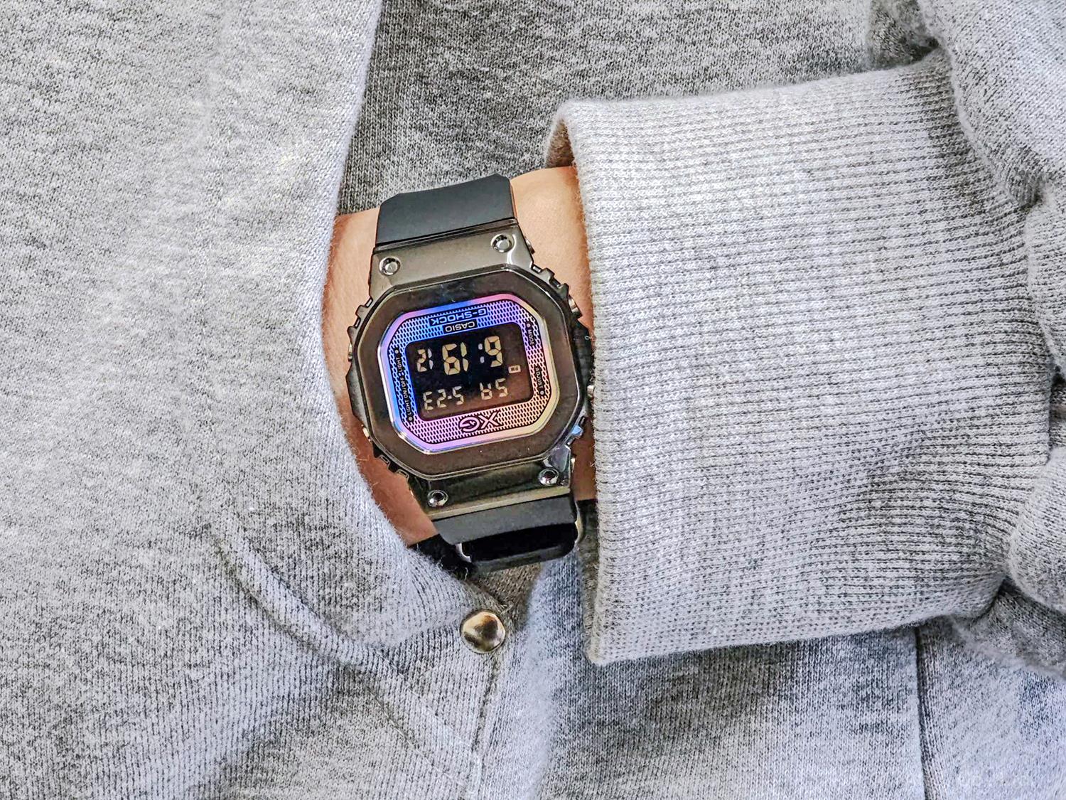 カシオ G-SHOCK XGコラボレーションモデル GM-S5600XG-1JR レインボー蒸着 メタルベゼル グローバルアンバサダー  CASIO G-SHOCK公式掲載店【0626】【cx01】