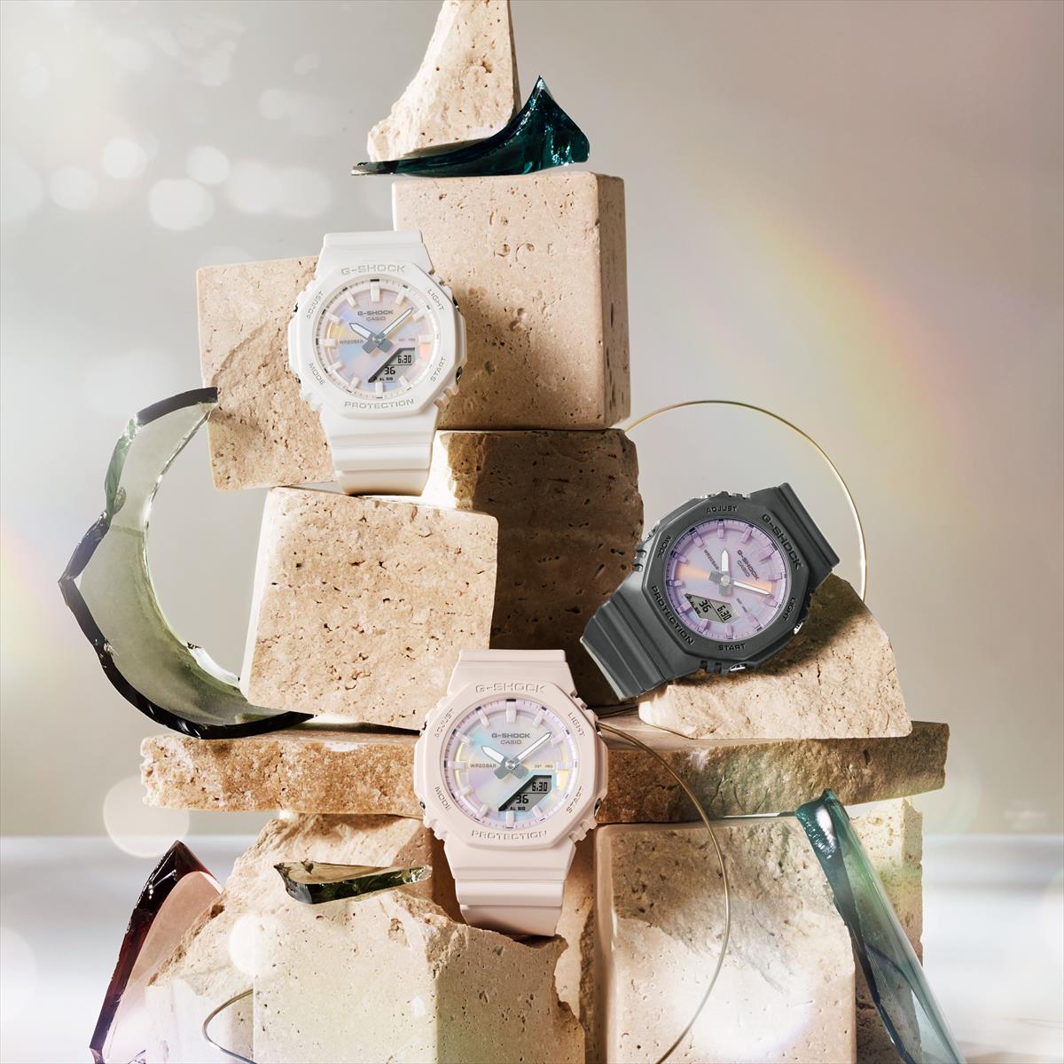 カシオ Gショック GMA-P2100PC-1AJF 偏光カラーダイアル バイオマス素材採用 アナデジモデル CASIO G-SHOCK【0725】_10spl【店頭受取可能商品】