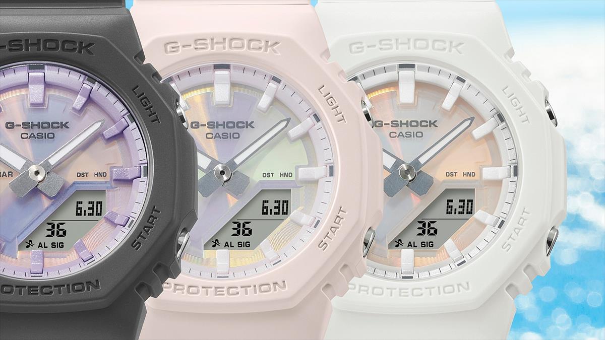 カシオ Gショック GMA-P2100PC-1AJF 偏光カラーダイアル バイオマス素材採用 アナデジモデル CASIO G-SHOCK【0725】_10spl【店頭受取可能商品】