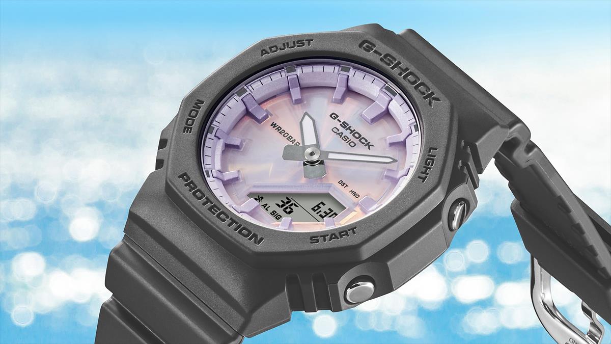 カシオ Gショック GMA-P2100PC-1AJF 偏光カラーダイアル バイオマス素材採用 アナデジモデル CASIO G-SHOCK【0725】_10spl【店頭受取可能商品】