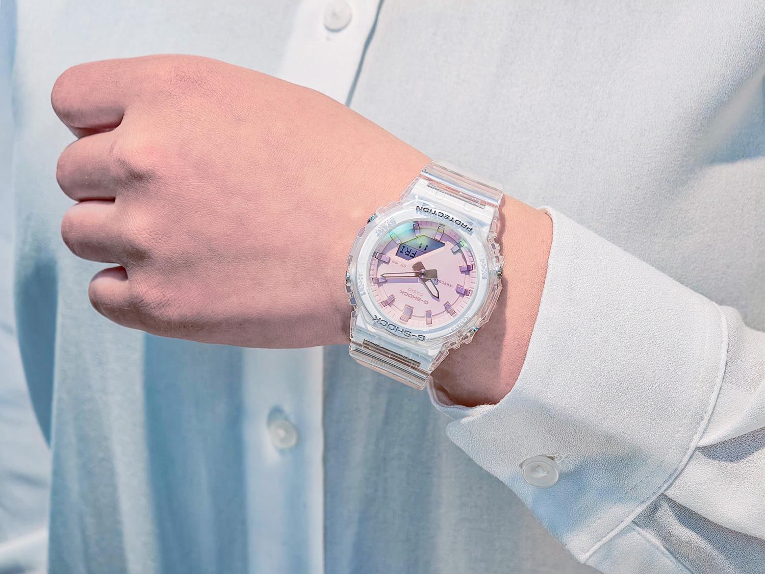 カシオ G-SHOCK GMA-P2100SR-7AJF 最小・最薄クラス 偏光カラーガラス スケルトン 2100シリーズ ジーショック 腕時計 メンズ レディース CASIO G-SHOCK公式掲載店【0426】※4月17日発売予定【店頭受取可能商品】