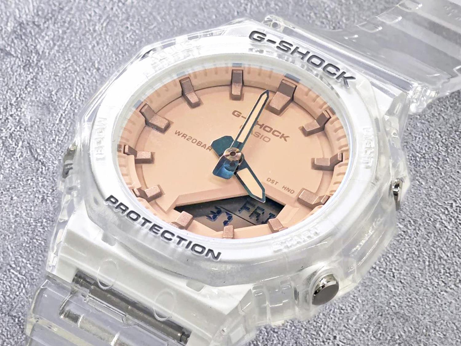 カシオ G-SHOCK GMA-P2100SR-7AJF 最小・最薄クラス 偏光カラーガラス スケルトン 2100シリーズ ジーショック 腕時計 メンズ レディース CASIO G-SHOCK公式掲載店【0426】※4月17日発売予定【店頭受取可能商品】