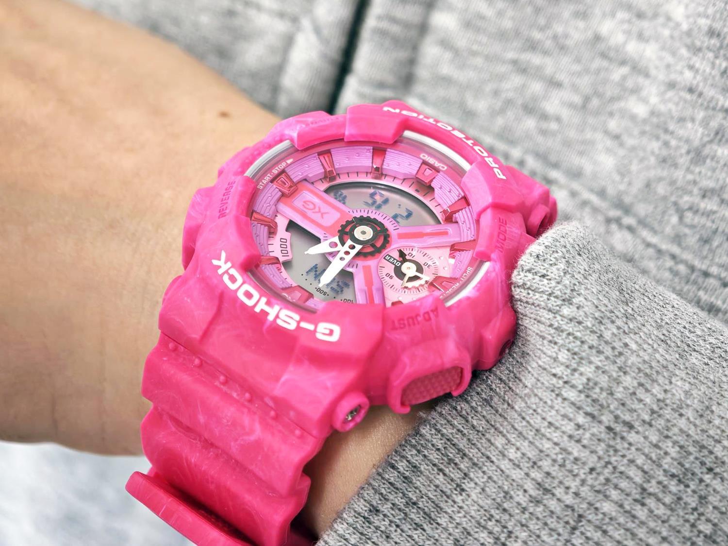 カシオ G-SHOCK XGコラボレーションモデル GMA-S110XG-4AJR マーブル成形 ピンク 偏光塗装文字板 グローバルアンバサダー  CASIO G-SHOCK公式掲載店【0626】【cx01】