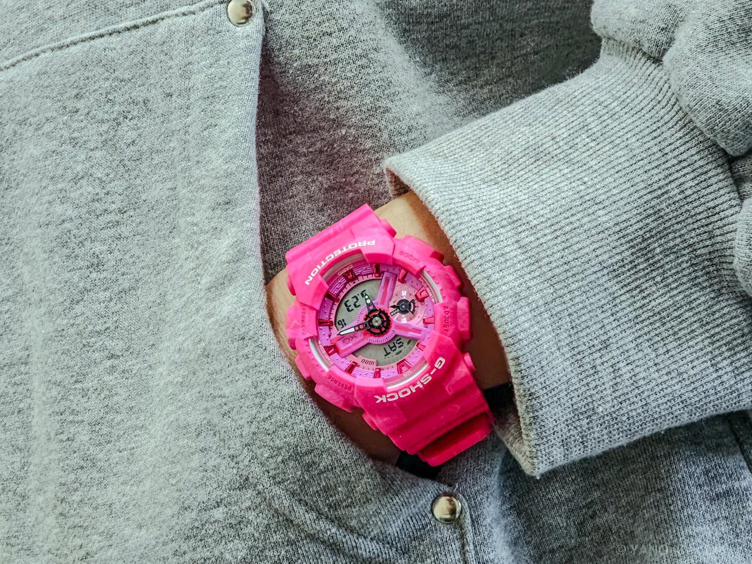 カシオ G-SHOCK XGコラボレーションモデル GMA-S110XG-4AJR マーブル成形 ピンク 偏光塗装文字板 グローバルアンバサダー  CASIO G-SHOCK公式掲載店【0626】【cx01】