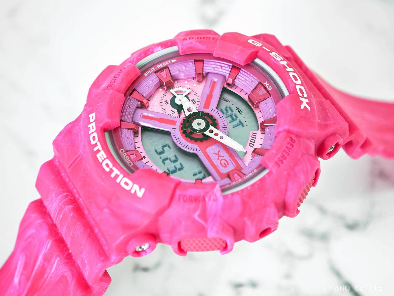 カシオ G-SHOCK XGコラボレーションモデル GMA-S110XG-4AJR マーブル成形 ピンク 偏光塗装文字板 グローバルアンバサダー  CASIO G-SHOCK公式掲載店【0626】【cx01】