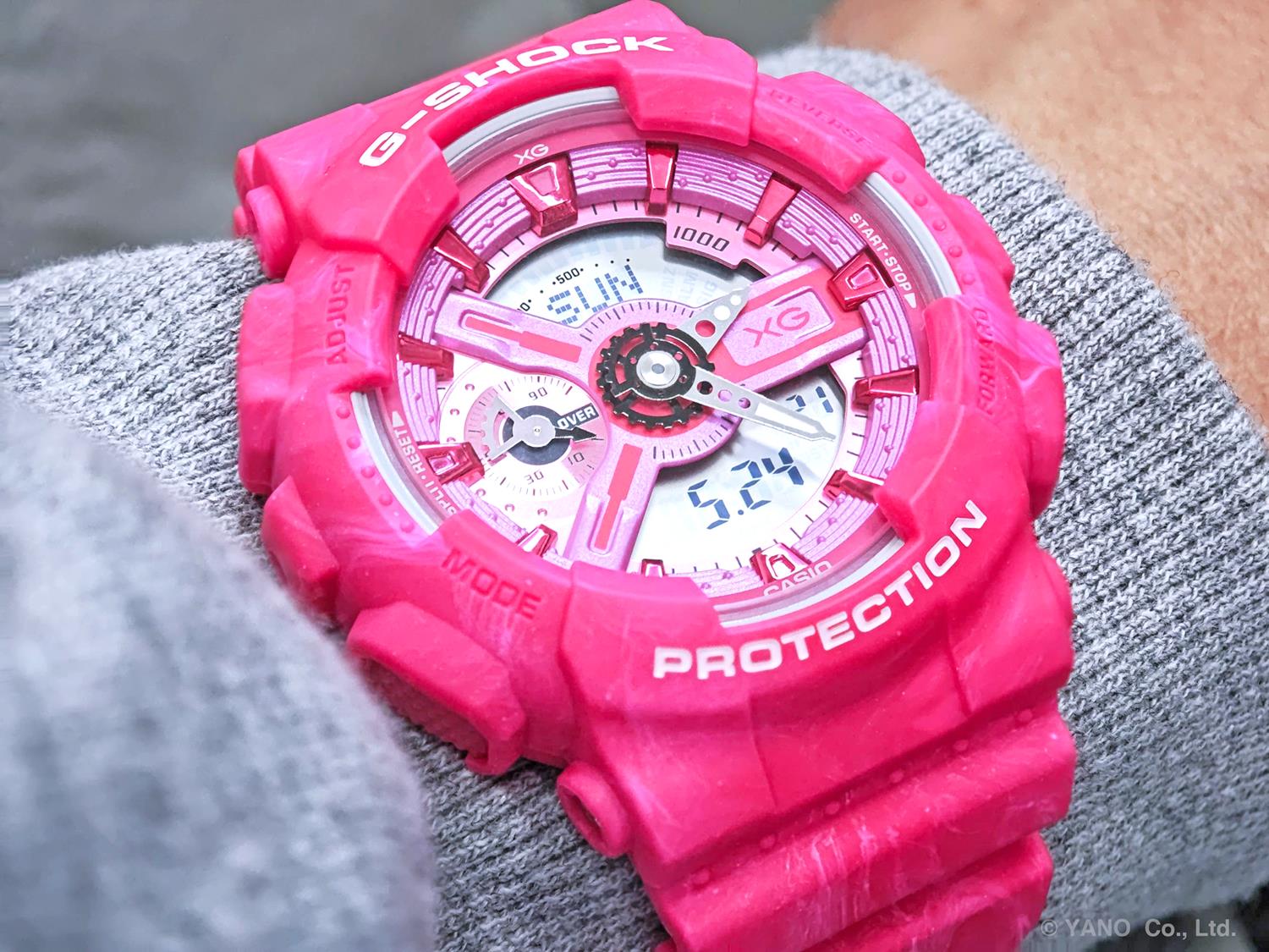 カシオ G-SHOCK XGコラボレーションモデル GMA-S110XG-4AJR マーブル成形 ピンク 偏光塗装文字板 グローバルアンバサダー  CASIO G-SHOCK公式掲載店【0626】【cx01】