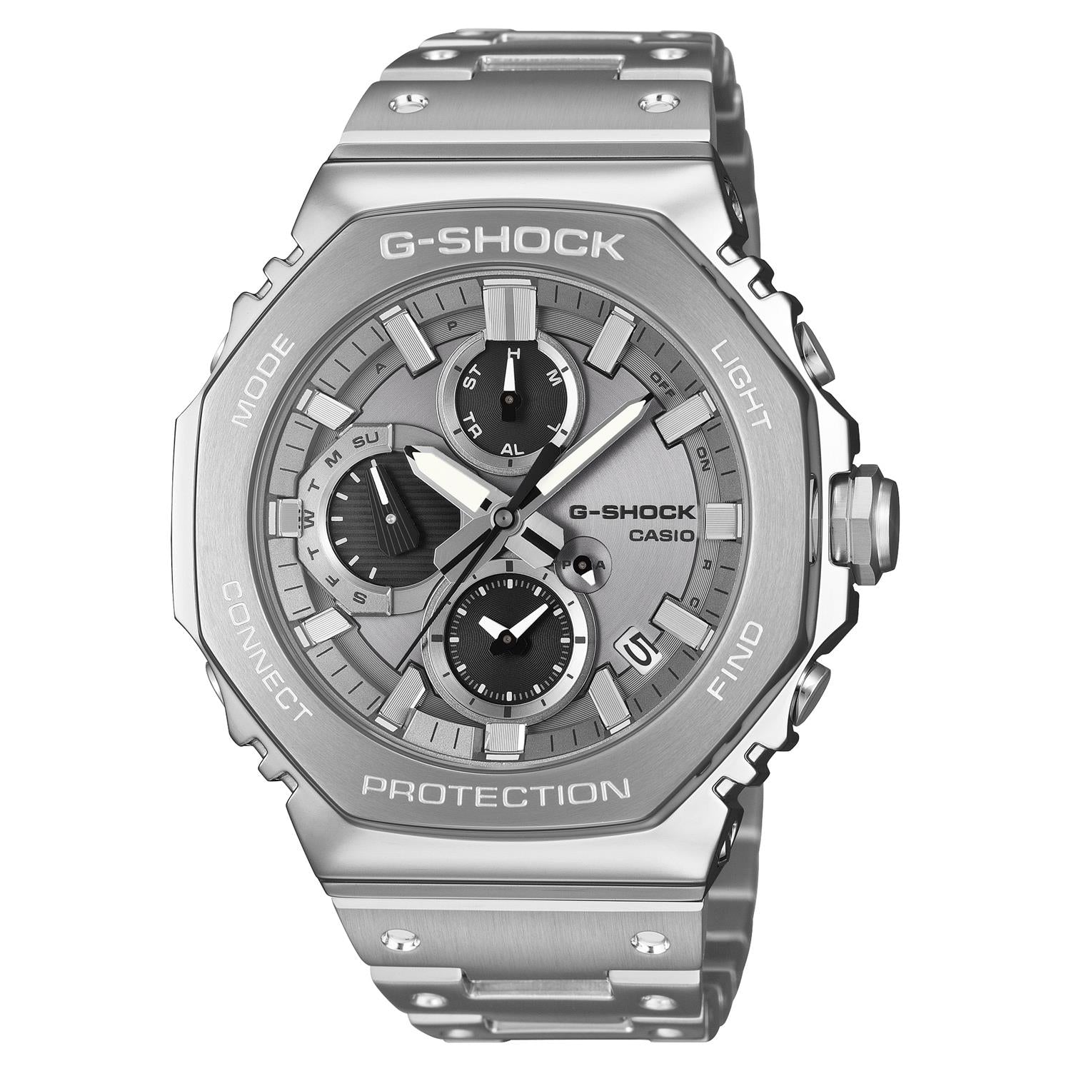 カシオ G-SHOCK GMC-B2100ADS-1AJF フルメタル クロノグラフ シルバーパンダ  Bluetooth連携 山形カシオ 日本製 2100シリーズ 腕時計 メンズ ジーショック  CASIO G-SHOCK公式掲載店【0426】【店頭受取可能商品】