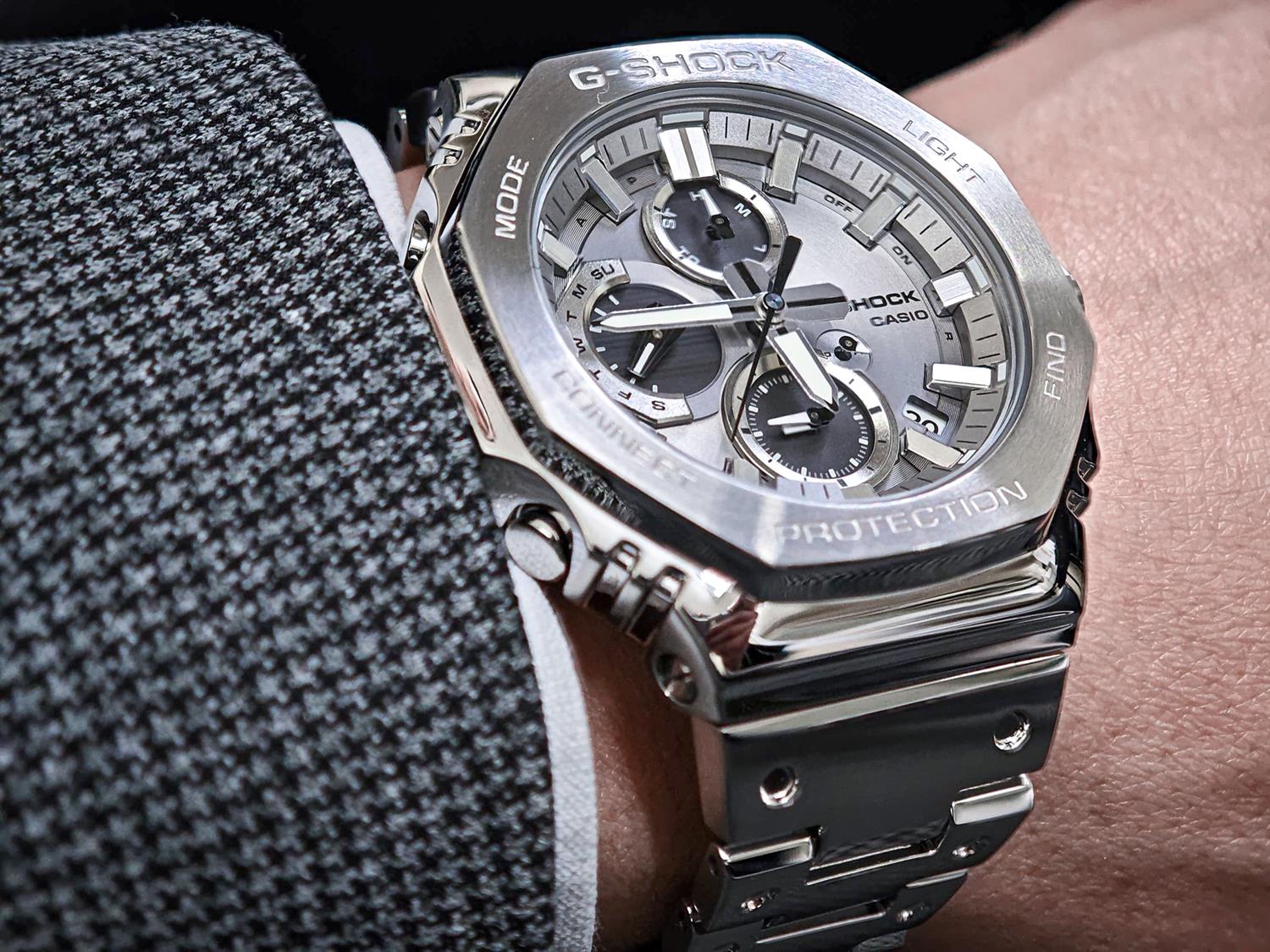カシオ G-SHOCK GMC-B2100ADS-1AJF フルメタル クロノグラフ シルバーパンダ  Bluetooth連携 山形カシオ 日本製 2100シリーズ 腕時計 メンズ ジーショック  CASIO G-SHOCK公式掲載店【0426】【店頭受取可能商品】