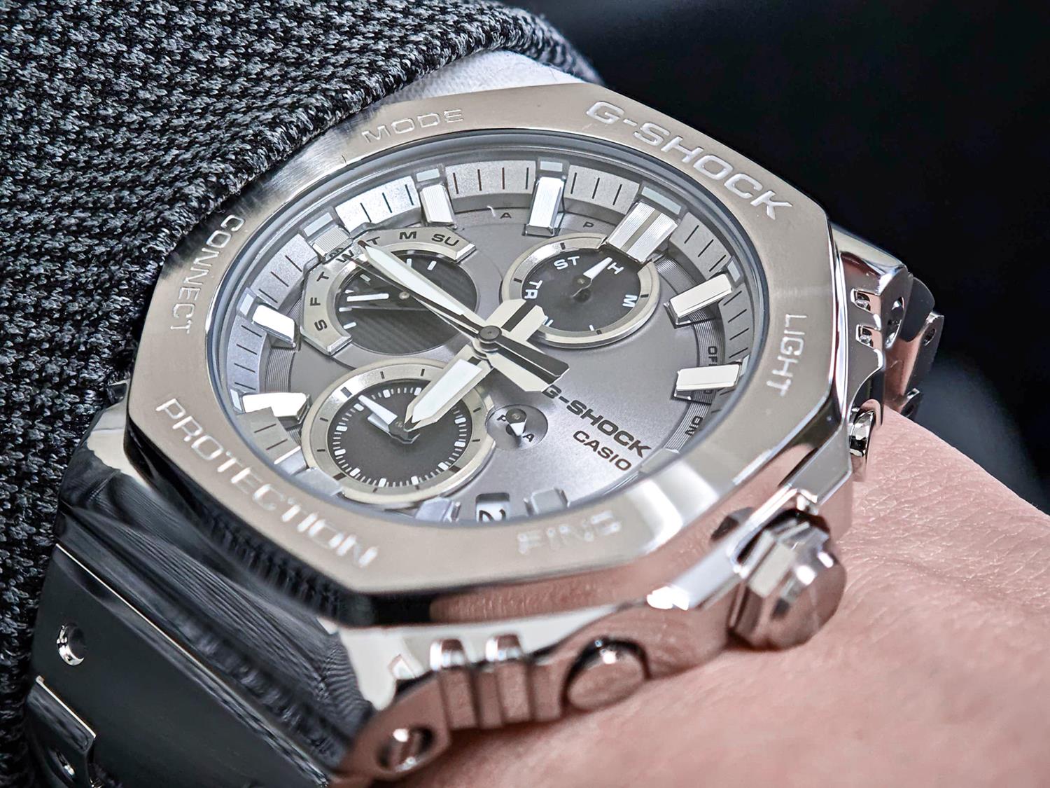 カシオ G-SHOCK GMC-B2100ADS-1AJF フルメタル クロノグラフ シルバーパンダ  Bluetooth連携 山形カシオ 日本製 2100シリーズ 腕時計 メンズ ジーショック  CASIO G-SHOCK公式掲載店【0426】【店頭受取可能商品】