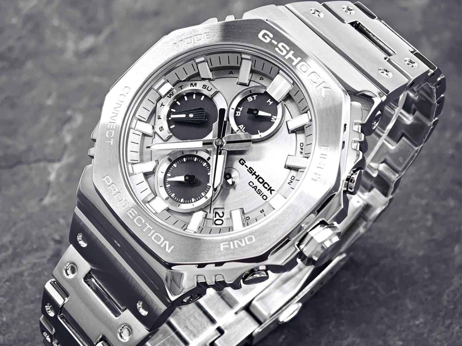 カシオ G-SHOCK GMC-B2100ADS-1AJF フルメタル クロノグラフ シルバーパンダ  Bluetooth連携 山形カシオ 日本製 2100シリーズ 腕時計 メンズ ジーショック  CASIO G-SHOCK公式掲載店【0426】【店頭受取可能商品】