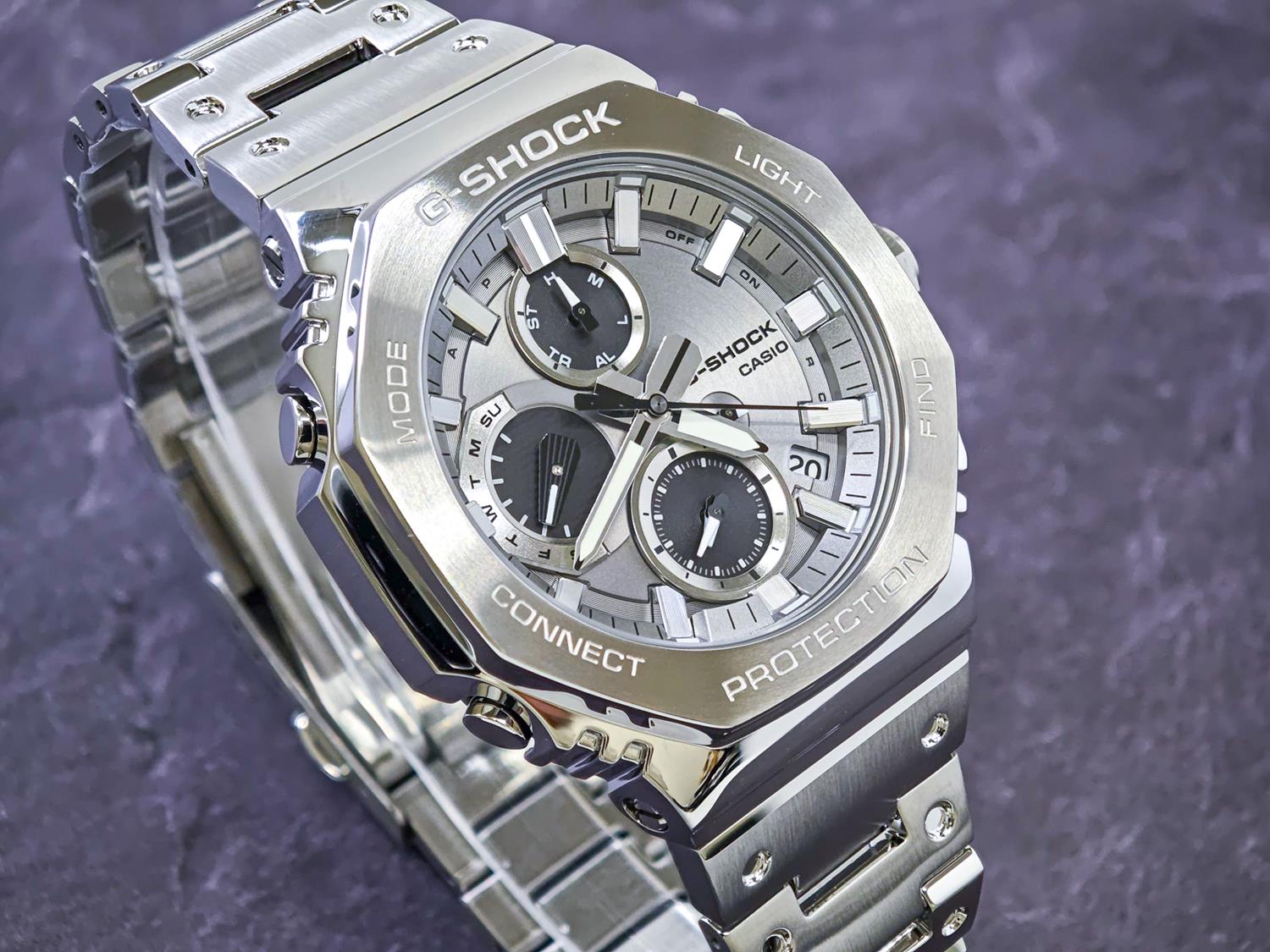 カシオ G-SHOCK GMC-B2100ADS-1AJF フルメタル クロノグラフ シルバーパンダ  Bluetooth連携 山形カシオ 日本製 2100シリーズ 腕時計 メンズ ジーショック  CASIO G-SHOCK公式掲載店【0426】【店頭受取可能商品】
