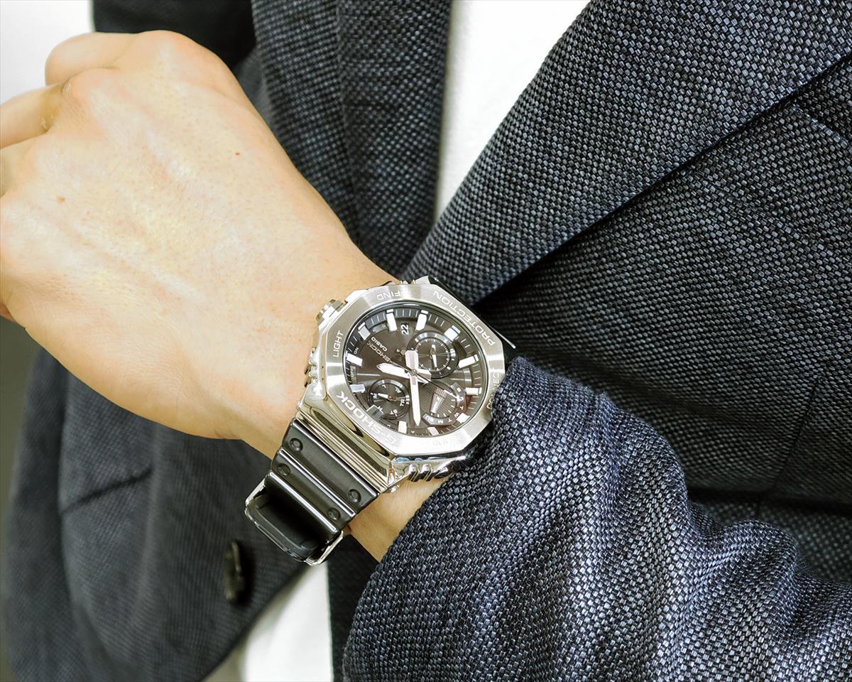 カシオ Gショック GMC-B2100Y-1AJF タフソーラー スマートフォンリンク クロノグラフ メンズ 腕時計 メタル 八角形デザイン  CASIO G-SHOCK公式掲載店【0825】【rx01】【店頭受取可能商品】