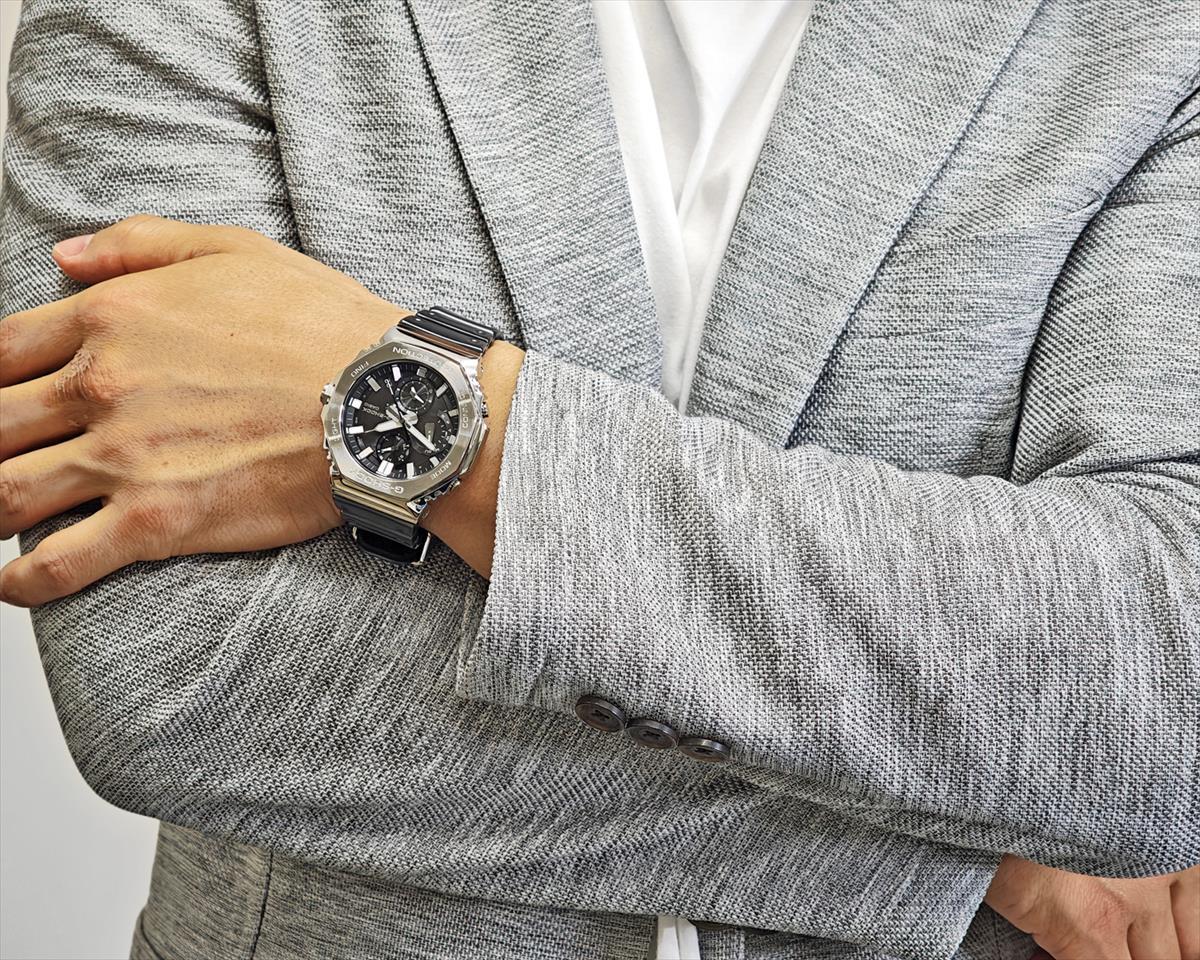 カシオ Gショック GMC-B2100Y-1AJF タフソーラー スマートフォンリンク クロノグラフ メンズ 腕時計 メタル 八角形デザイン  CASIO G-SHOCK公式掲載店【0825】【rx01】【店頭受取可能商品】