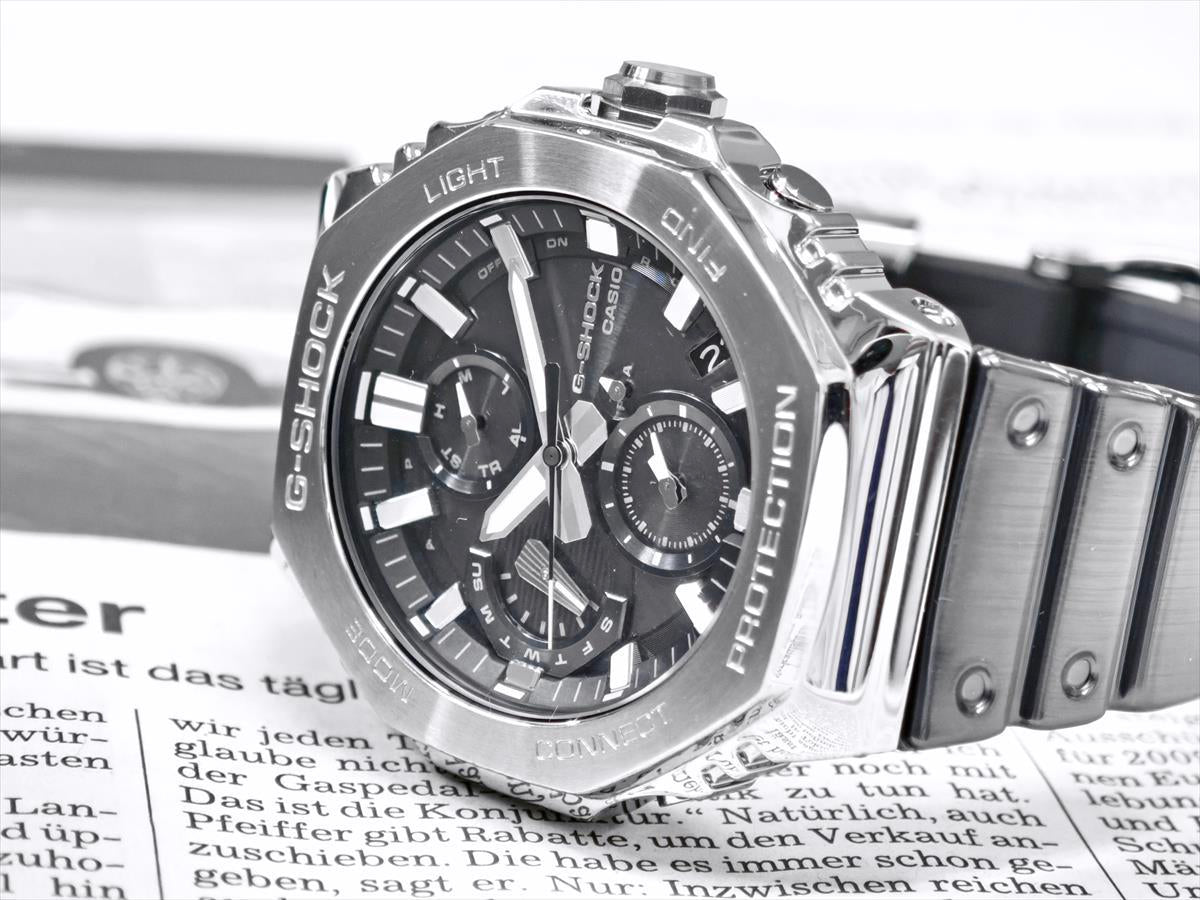 カシオ Gショック GMC-B2100Y-1AJF タフソーラー スマートフォンリンク クロノグラフ メンズ 腕時計 メタル 八角形デザイン  CASIO G-SHOCK公式掲載店【0825】【rx01】【店頭受取可能商品】