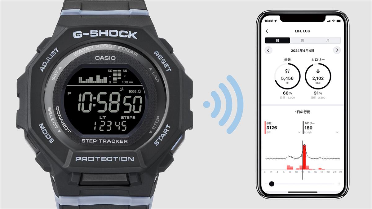 カシオ Gショック GMD-B300-1JF ミッドサイズ スマートフォンリンク ステップトラッカー 歩数計測 CASIO G-SHOCK【0724】_10spl