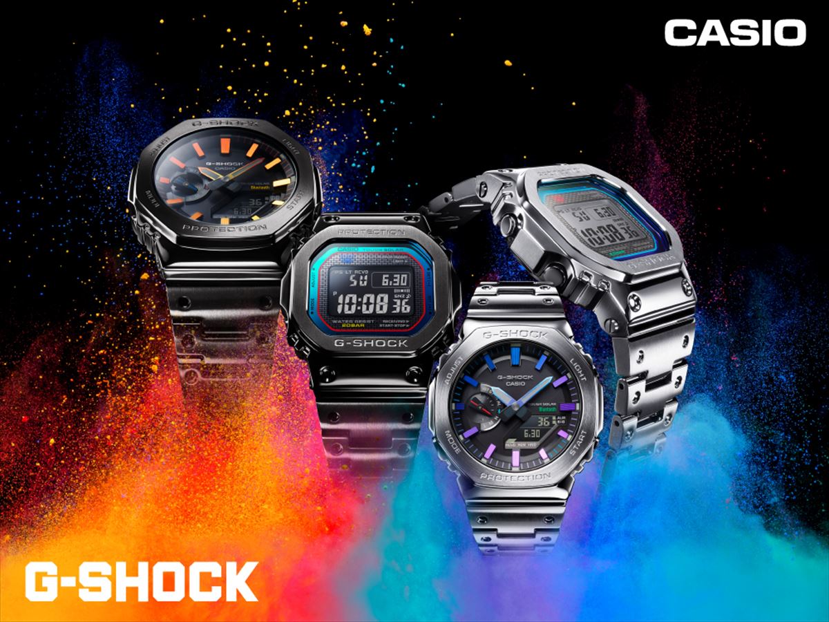 カシオ Gショック GMW-B5000BPC-1JF フルメタル レインボーカラー G-SHOCK CASIO【1023】_10spl【店頭受取可能商品】