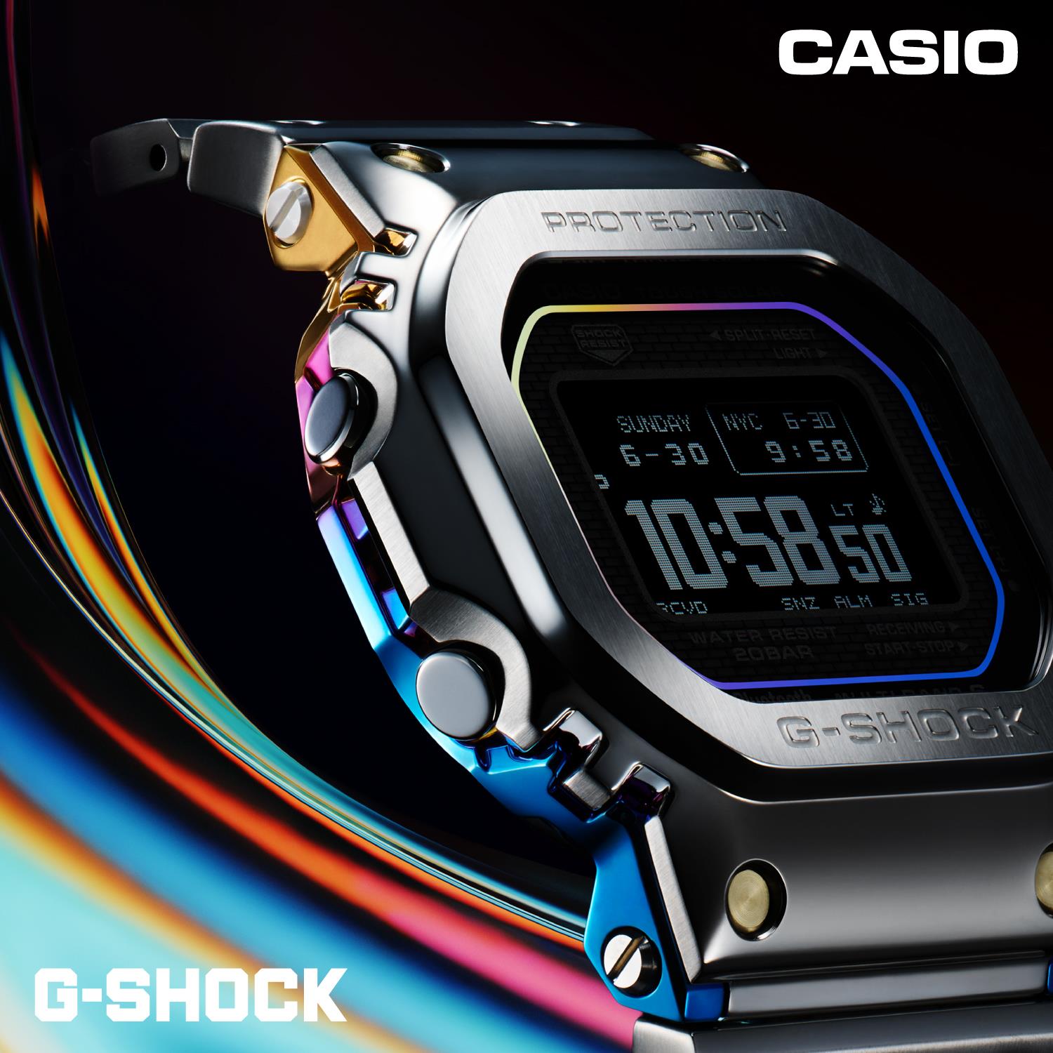 カシオ G-SHOCK GMW-BZ5000RC-1JR CASIO WATCH Partner Shopモデル レインボーIP フルメタル MIP液晶 電波ソーラー Bluetooth ジーショック 腕時計 メンズ  CASIO G-SHOCK公式掲載店【cx01】【0426】【店頭受取可能商品】※完売いたしました