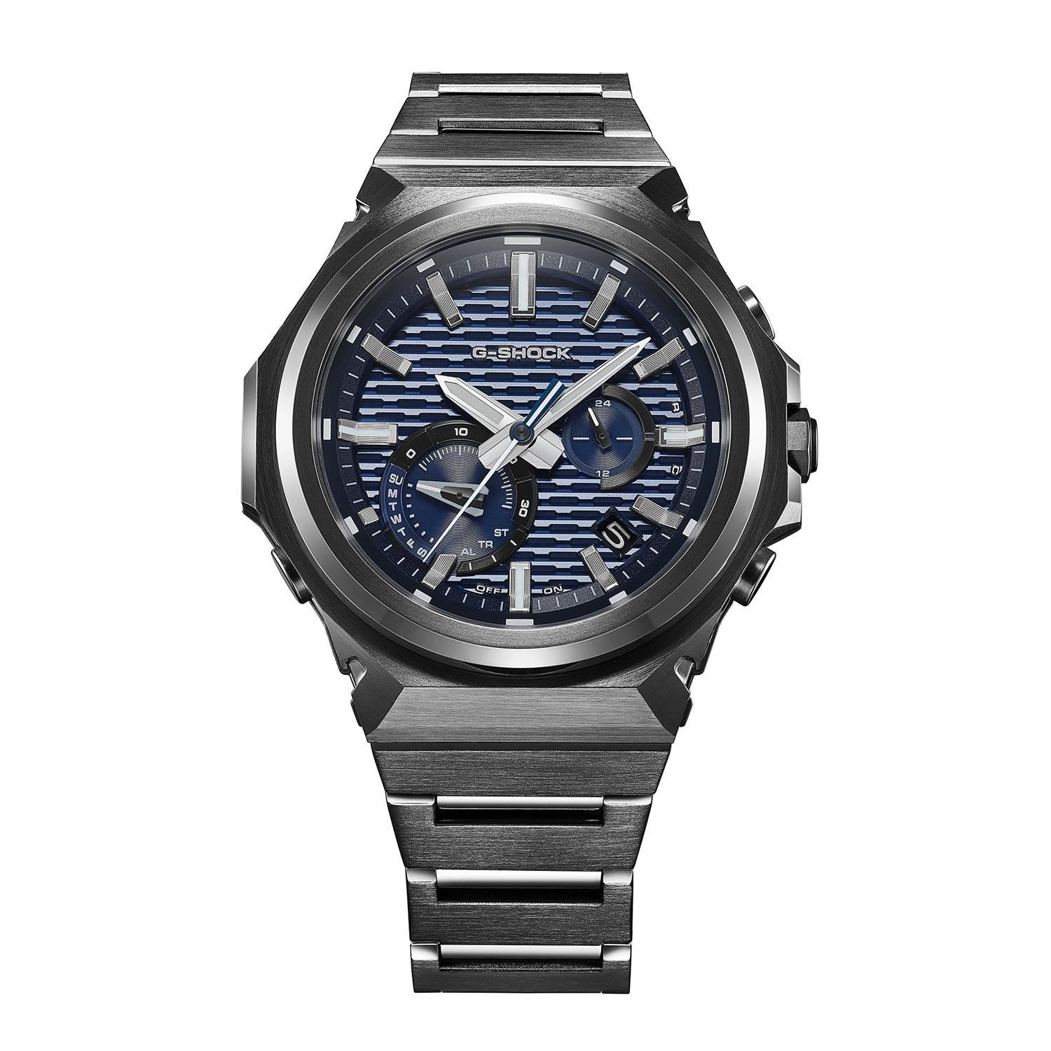 カシオ Gショック G-STEEL GST-B1000BD-2AJF ブラックIP ブルー文字板 タフソーラー Bluetooth メタルバンド メンズ 腕時計  CASIO G-SHOCK公式掲載店【0626】【店頭受取可能商品】