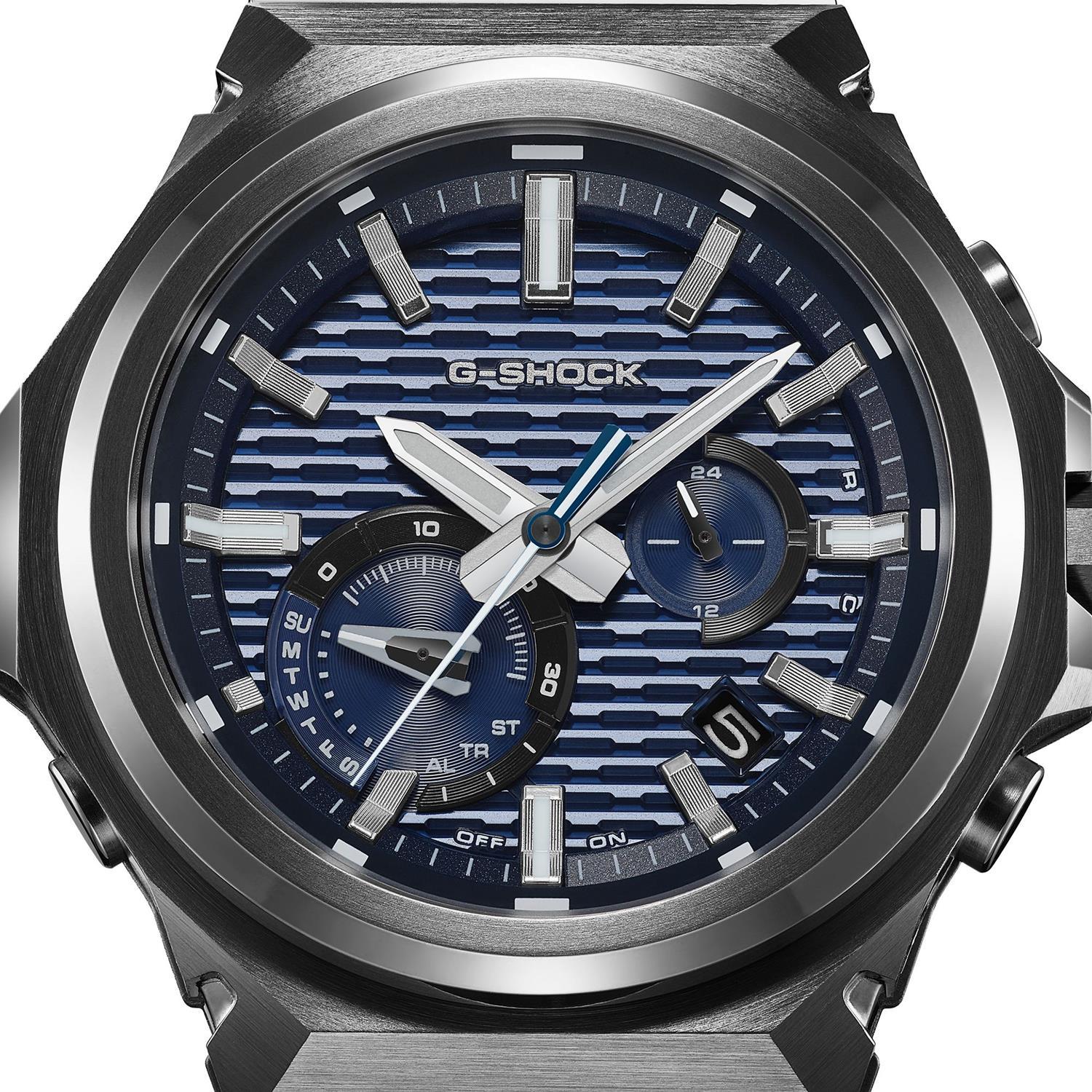カシオ Gショック G-STEEL GST-B1000BD-2AJF ブラックIP ブルー文字板 タフソーラー Bluetooth メタルバンド メンズ 腕時計  CASIO G-SHOCK公式掲載店【0626】【店頭受取可能商品】