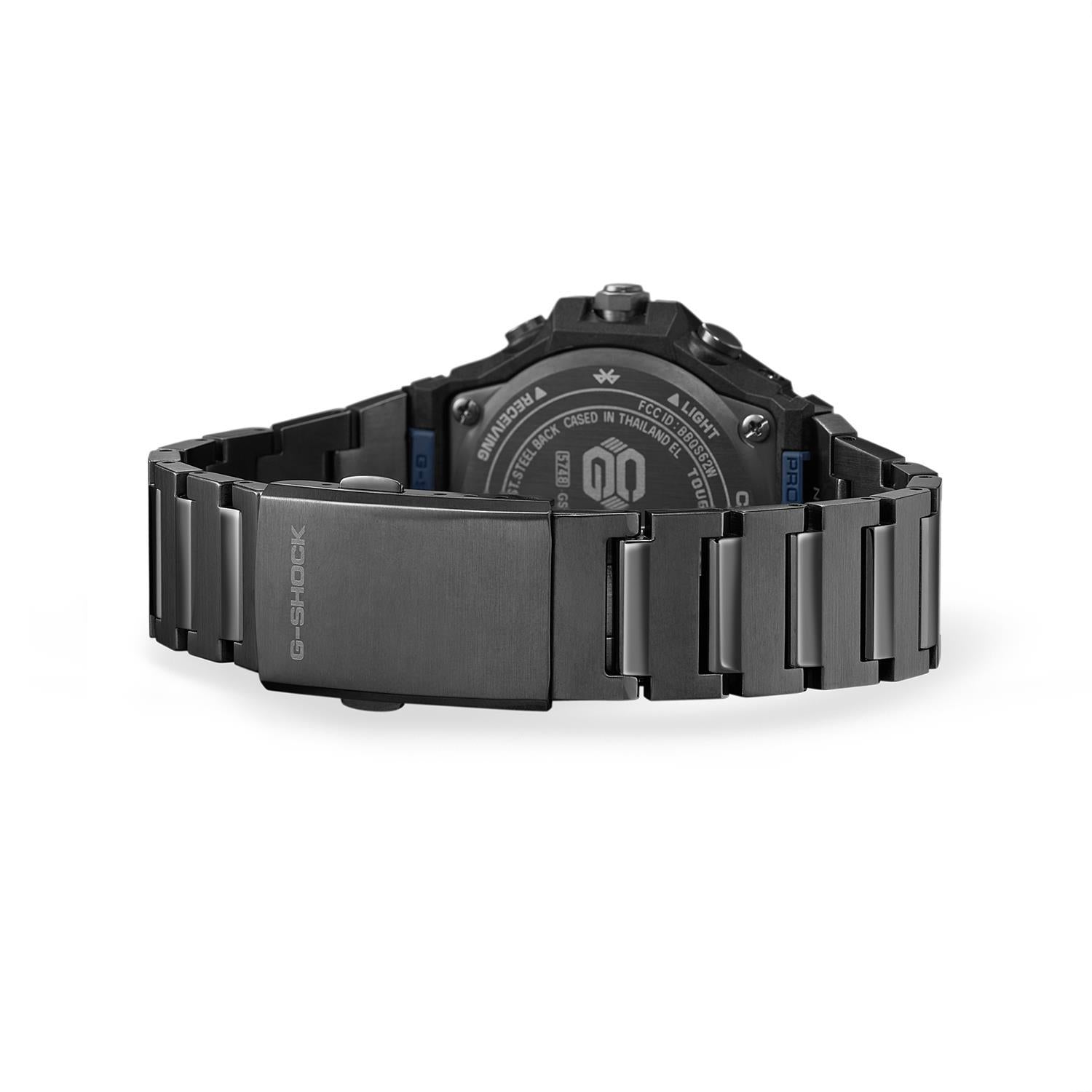 カシオ Gショック G-STEEL GST-B1000BD-2AJF ブラックIP ブルー文字板 タフソーラー Bluetooth メタルバンド メンズ 腕時計  CASIO G-SHOCK公式掲載店【0626】【店頭受取可能商品】