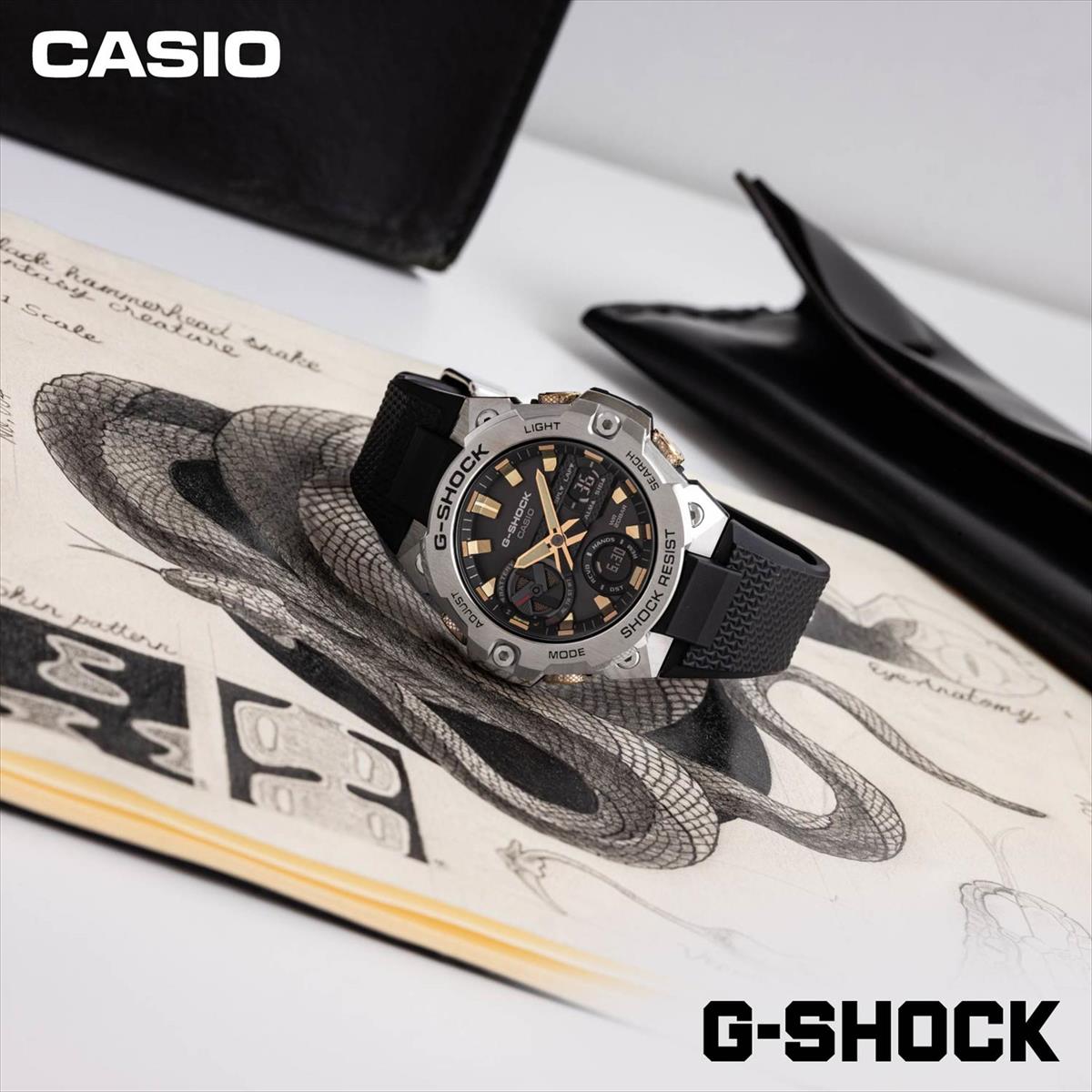 カシオ Gショック GST-B400CX-1AJR G-STEEL ウロボロス 蛇柄 腕時計 CASIO G-SHOCK GST-B400 【1224】【店頭受取可能商品】
