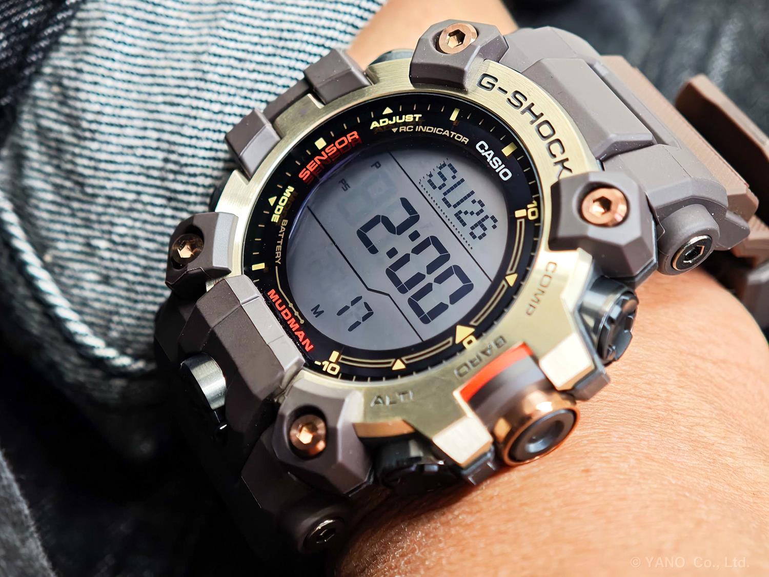 カシオ Gショック GW-9500MH-5JF マスターオブG マッドマン 電波ソーラー ダークブラウン イエローゴールド デュプレックスLCD 防塵・防泥 CASIO G-SHOCK 公式サイト掲載店【0826】8月7日発売予定【店頭受取可能商品】