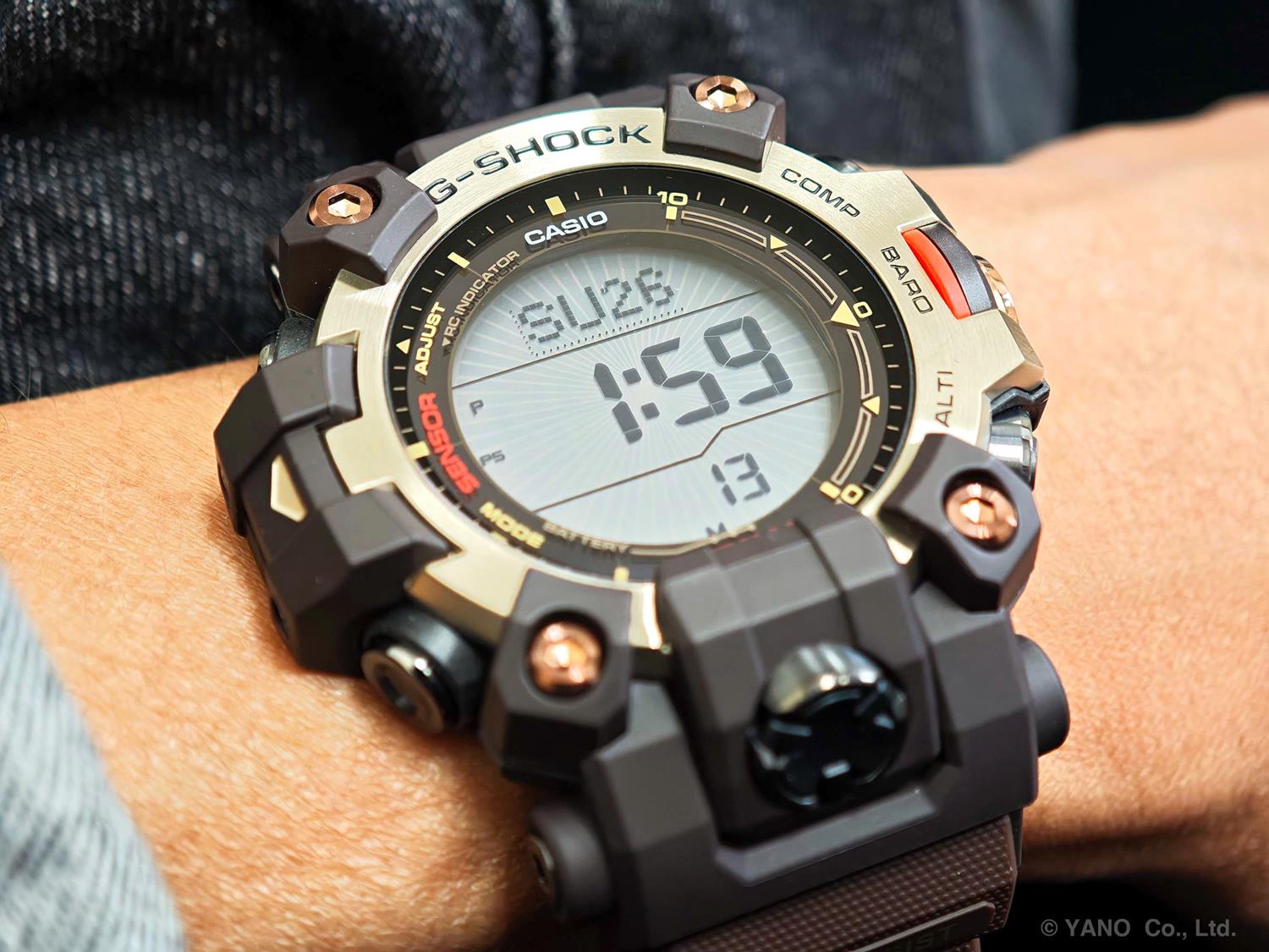 カシオ Gショック GW-9500MH-5JF マスターオブG マッドマン 電波ソーラー ダークブラウン イエローゴールド デュプレックスLCD 防塵・防泥 CASIO G-SHOCK 公式サイト掲載店【0826】8月7日発売予定【店頭受取可能商品】