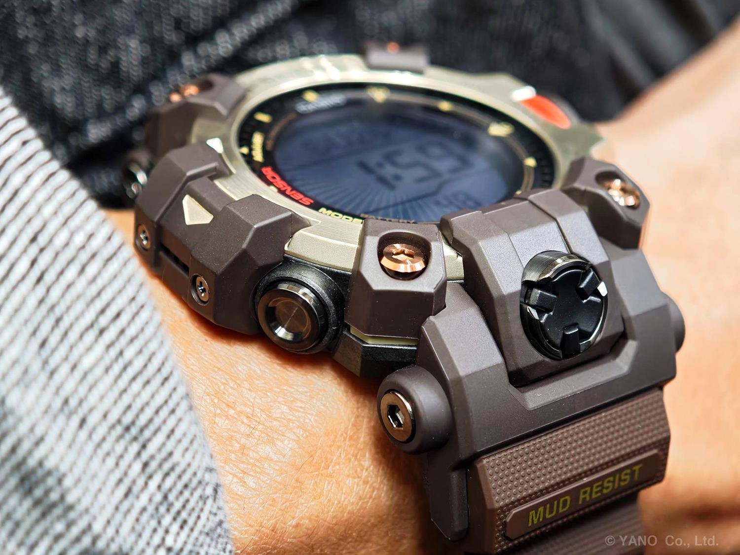カシオ Gショック GW-9500MH-5JF マスターオブG マッドマン 電波ソーラー ダークブラウン イエローゴールド デュプレックスLCD 防塵・防泥 CASIO G-SHOCK 公式サイト掲載店【0826】8月7日発売予定【店頭受取可能商品】