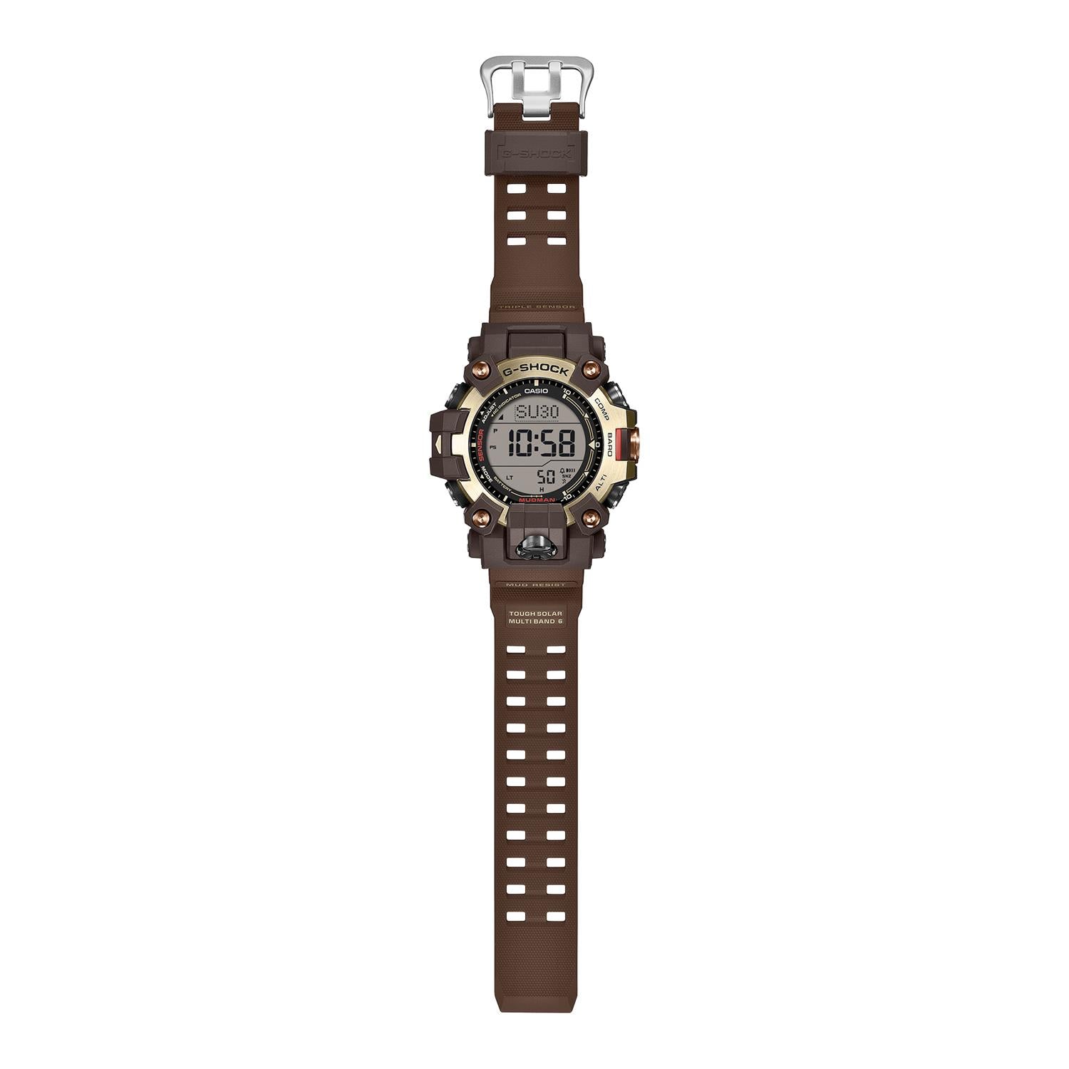 カシオ Gショック GW-9500MH-5JF マスターオブG マッドマン 電波ソーラー ダークブラウン イエローゴールド デュプレックスLCD 防塵・防泥 CASIO G-SHOCK 公式サイト掲載店【0826】8月7日発売予定【店頭受取可能商品】