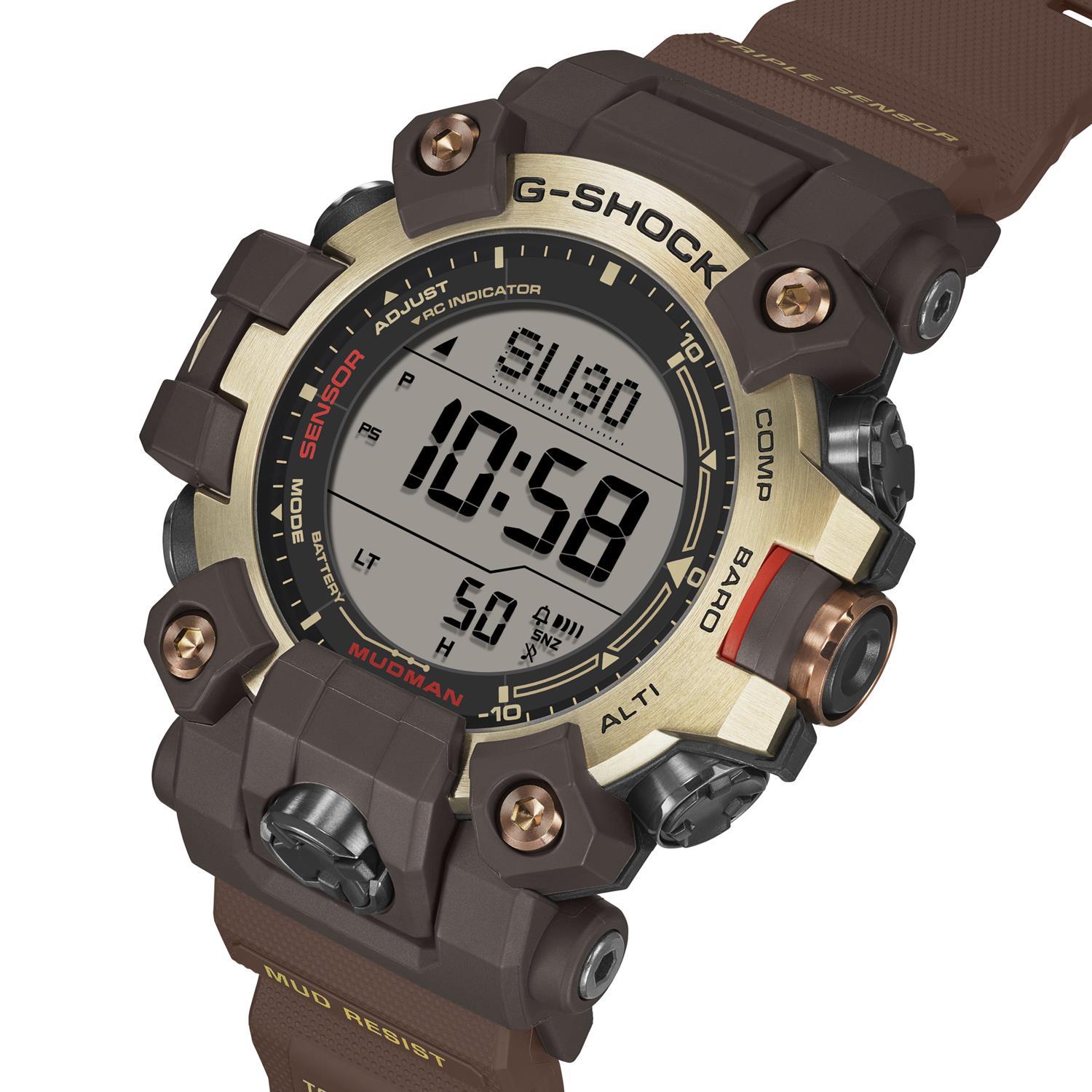 カシオ Gショック GW-9500MH-5JF マスターオブG マッドマン 電波ソーラー ダークブラウン イエローゴールド デュプレックスLCD 防塵・防泥 CASIO G-SHOCK 公式サイト掲載店【0826】8月7日発売予定【店頭受取可能商品】