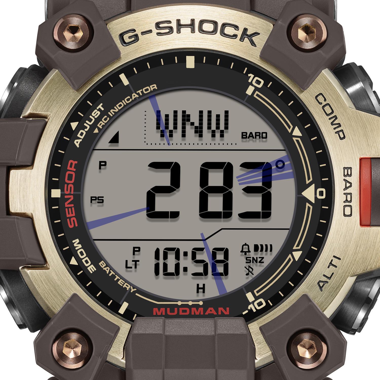 カシオ Gショック GW-9500MH-5JF マスターオブG マッドマン 電波ソーラー ダークブラウン イエローゴールド デュプレックスLCD 防塵・防泥 CASIO G-SHOCK 公式サイト掲載店【0826】8月7日発売予定【店頭受取可能商品】