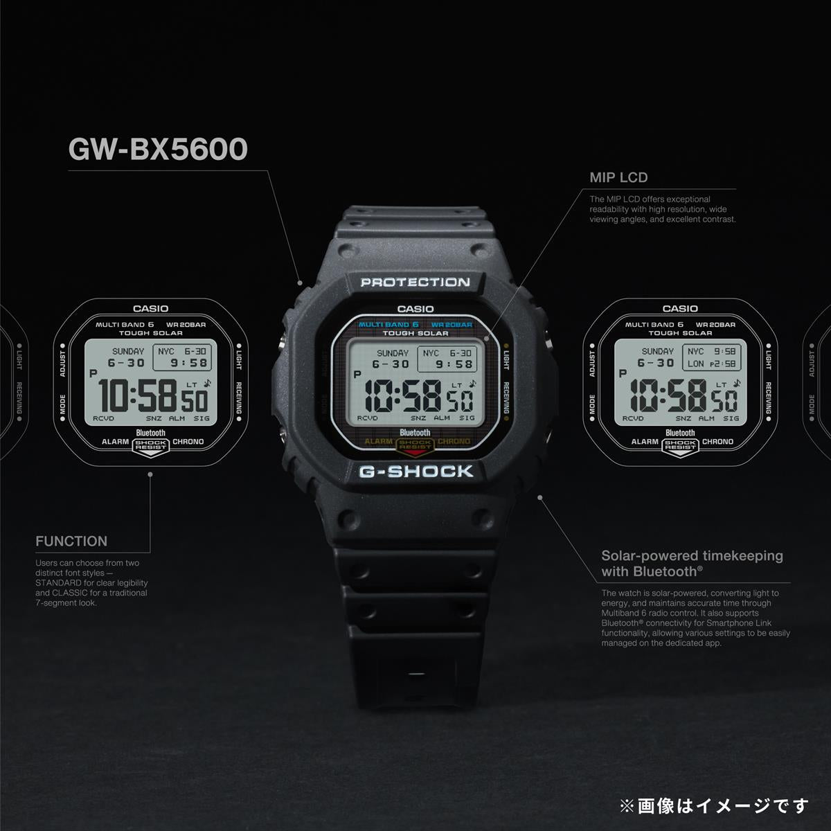 カシオ Gショック GW-BX5600-1A1JF MIP液晶 フォント切替 電波 ソーラー CASIO G-SHOCK 公式サイト掲載店【1125】【cx01】【店頭受取可能商品】