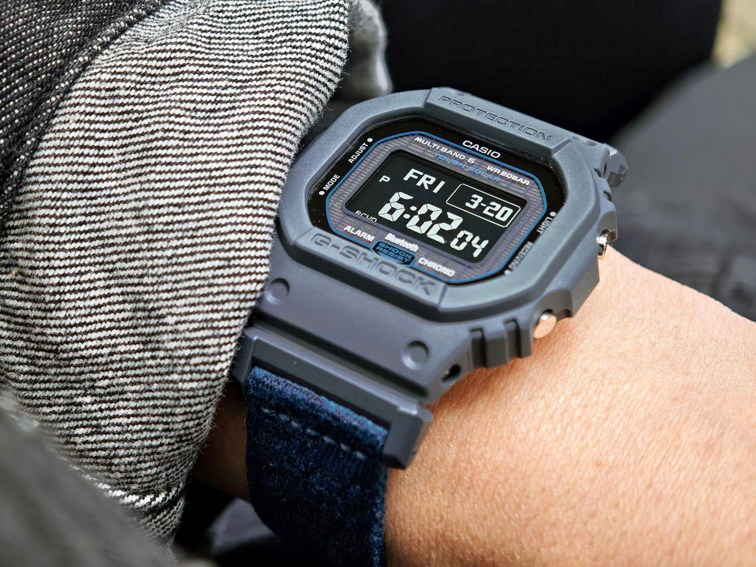 カシオ G-SHOCK GW-BX5600CBG-2JR エコロジー 廃漁網再利用クロスバンド  タフソーラー 電波時計 Bluetooth連携 MIP液晶 ジーショック 5600シリーズ  CASIO G-SHOCK公式掲載店【0426】※4月17日発売予定【店頭受取可能商品】