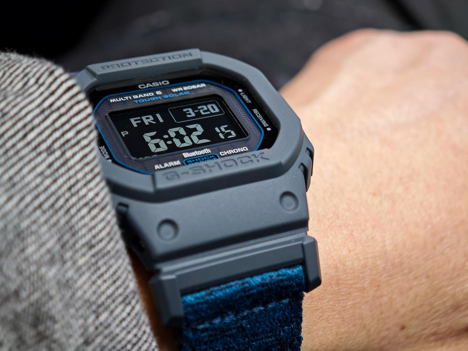 カシオ G-SHOCK GW-BX5600CBG-2JR エコロジー 廃漁網再利用クロスバンド  タフソーラー 電波時計 Bluetooth連携 MIP液晶 ジーショック 5600シリーズ  CASIO G-SHOCK公式掲載店【0426】※4月17日発売予定【店頭受取可能商品】