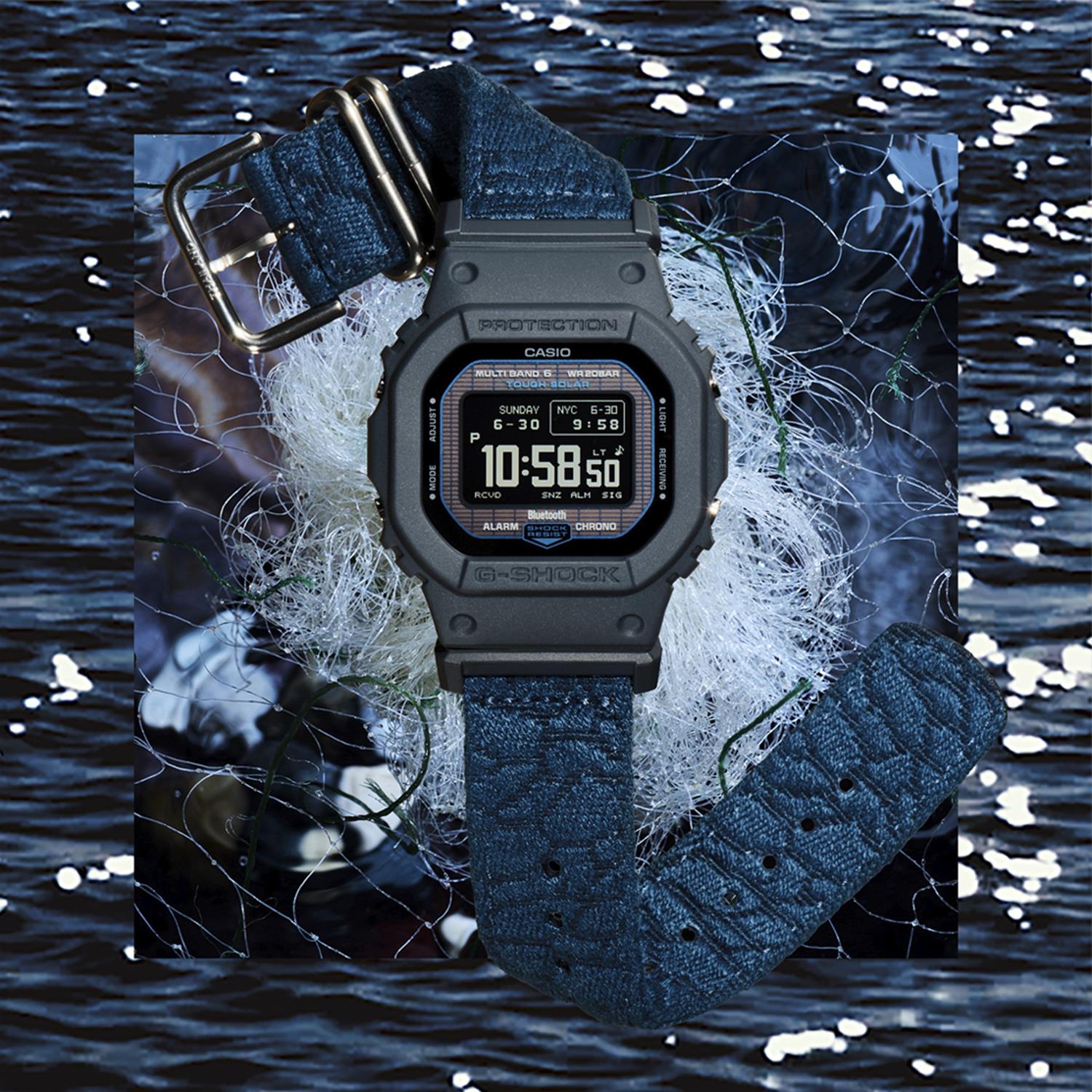 カシオ G-SHOCK GW-BX5600CBG-2JR エコロジー 廃漁網再利用クロスバンド  タフソーラー 電波時計 Bluetooth連携 MIP液晶 ジーショック 5600シリーズ  CASIO G-SHOCK公式掲載店【0426】※4月17日発売予定【店頭受取可能商品】
