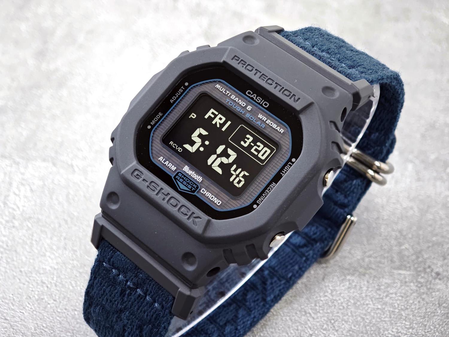 カシオ G-SHOCK GW-BX5600CBG-2JR エコロジー 廃漁網再利用クロスバンド  タフソーラー 電波時計 Bluetooth連携 MIP液晶 ジーショック 5600シリーズ  CASIO G-SHOCK公式掲載店【0426】※4月17日発売予定【店頭受取可能商品】