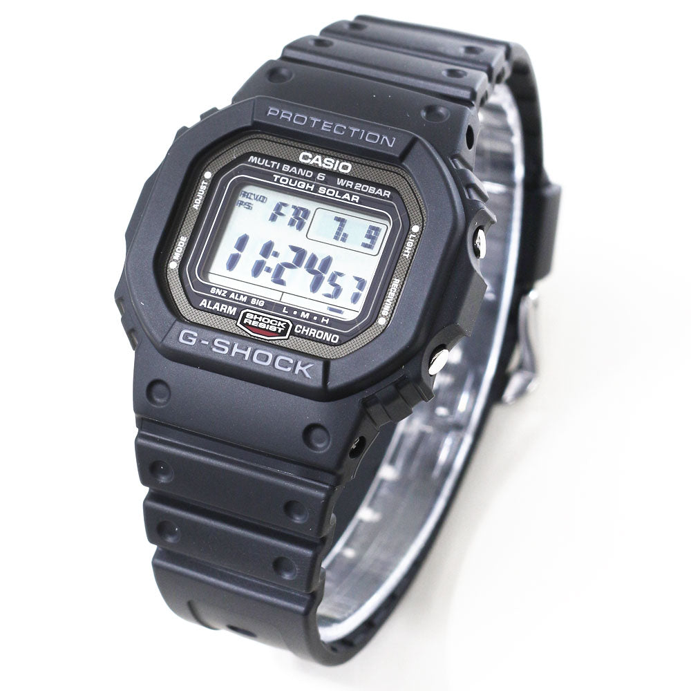 カシオ Gショック GW-5000U-1JF スクリューバック 電波 ソーラー 腕時計  ブラック デジタル メンズ  CASIO G-SHOCK GW-5000 【0721】【店頭受取可能商品】