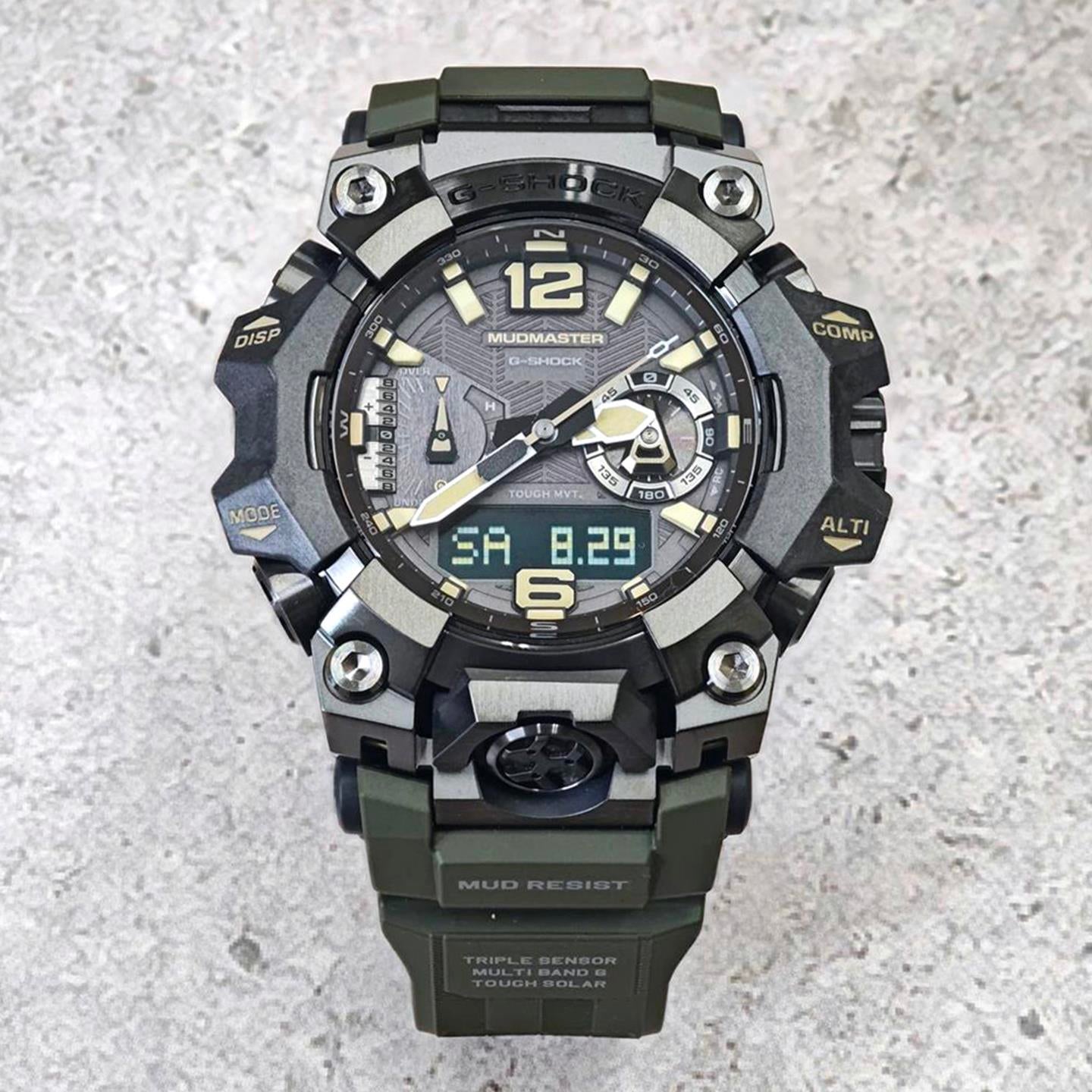 カシオ Gショック MASTER OF G MUDMASTER GWG-B1000-1A3JF オリーブグリーン 電波ソーラー スマートフォンリンク  サファイアガラス 防塵防泥 腕時計 watch マッドマスター ジーショック CASIO G-SHOCK 公式サイト掲載店【0926】※9月25日発売予定【店頭受取可能商品】