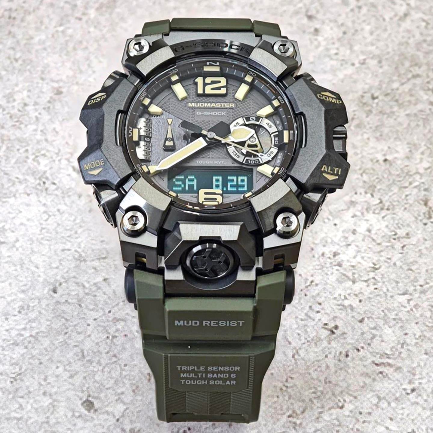 カシオ Gショック MASTER OF G MUDMASTER GWG-B1000-1A3JF オリーブグリーン 電波ソーラー スマートフォンリンク  サファイアガラス 防塵防泥 腕時計 watch マッドマスター ジーショック CASIO G-SHOCK 公式サイト掲載店【0926】※9月25日発売予定【店頭受取可能商品】