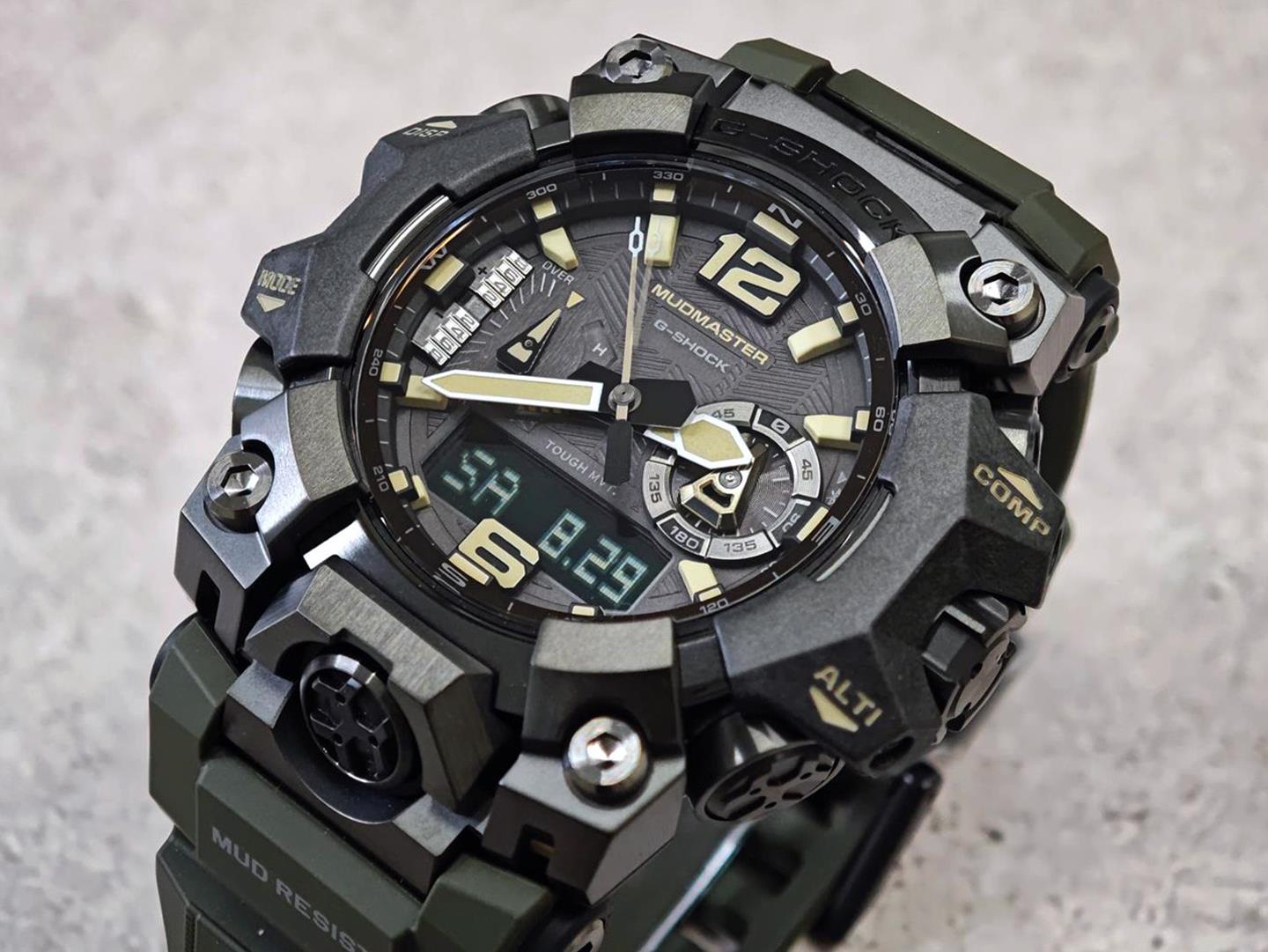 カシオ Gショック MASTER OF G MUDMASTER GWG-B1000-1A3JF オリーブグリーン 電波ソーラー スマートフォンリンク  サファイアガラス 防塵防泥 腕時計 watch マッドマスター ジーショック CASIO G-SHOCK 公式サイト掲載店【0926】※9月25日発売予定【店頭受取可能商品】