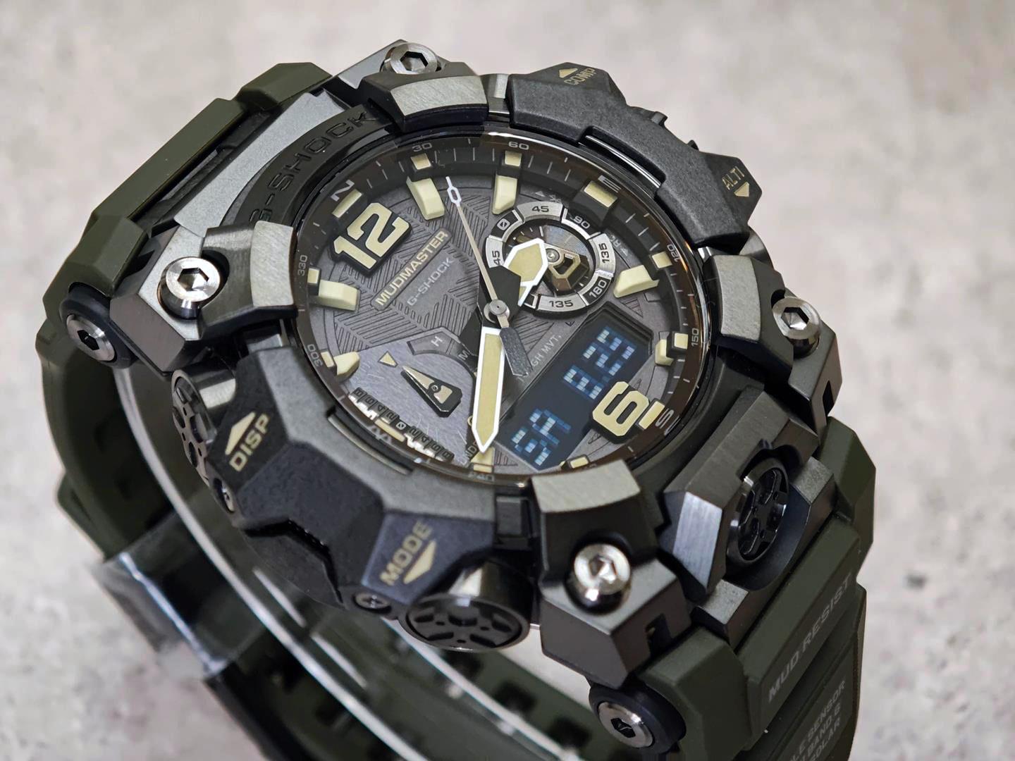 カシオ Gショック MASTER OF G MUDMASTER GWG-B1000-1A3JF オリーブグリーン 電波ソーラー スマートフォンリンク  サファイアガラス 防塵防泥 腕時計 watch マッドマスター ジーショック CASIO G-SHOCK 公式サイト掲載店【0926】※9月25日発売予定【店頭受取可能商品】