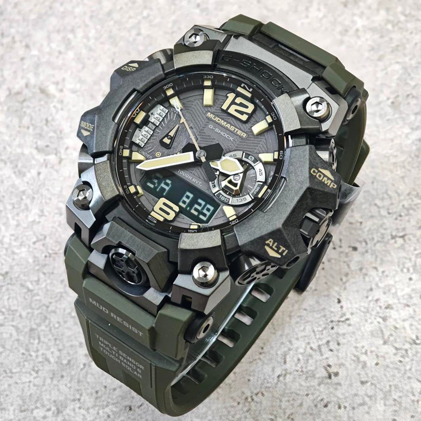 カシオ Gショック MASTER OF G MUDMASTER GWG-B1000-1A3JF オリーブグリーン 電波ソーラー スマートフォンリンク  サファイアガラス 防塵防泥 腕時計 watch マッドマスター ジーショック CASIO G-SHOCK 公式サイト掲載店【0926】※9月25日発売予定【店頭受取可能商品】