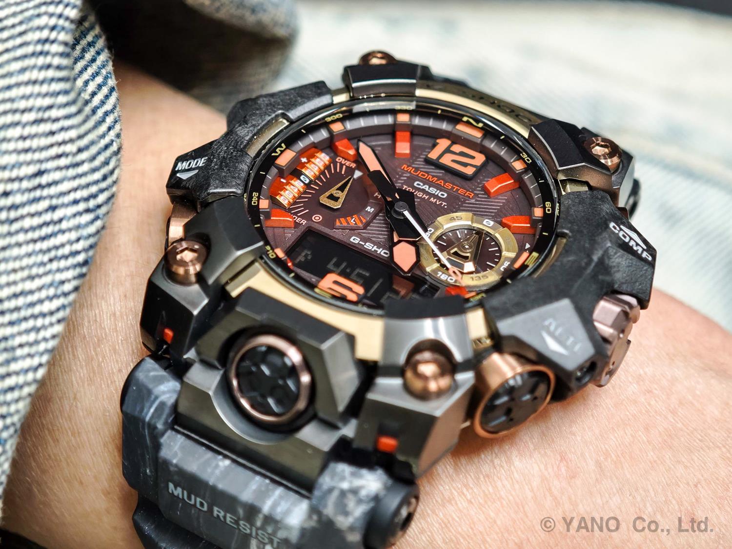 G-SHOCK MASTER OF G MUDMASTER GWG-B1000MG-1A9JR Magma Gold マッドマスター トリプルセンサー 電波ソーラー Bluetooth CASIO G-SHOCK 公式サイト掲載店【0526】【店頭受取可能商品】