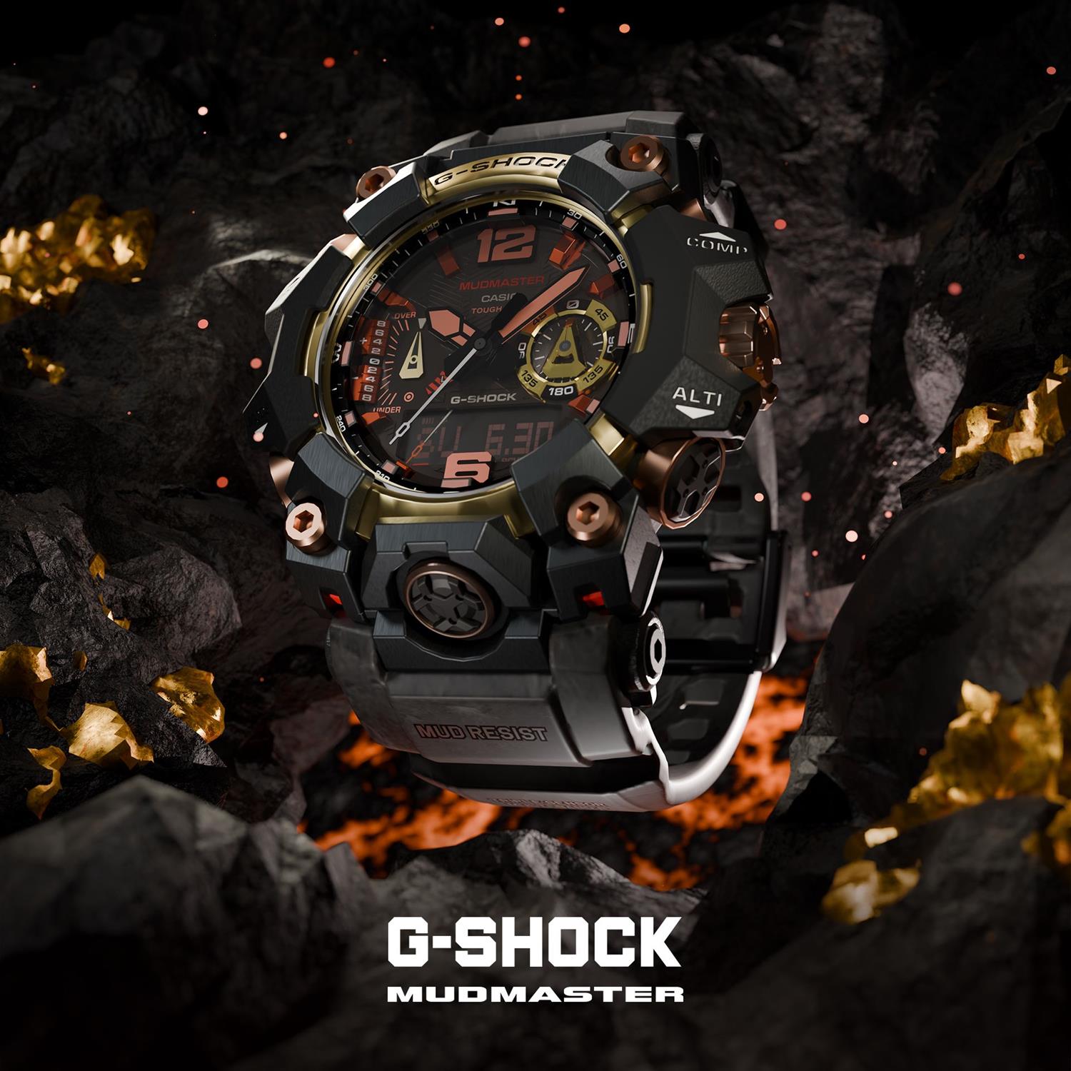 G-SHOCK MASTER OF G MUDMASTER GWG-B1000MG-1A9JR Magma Gold マッド