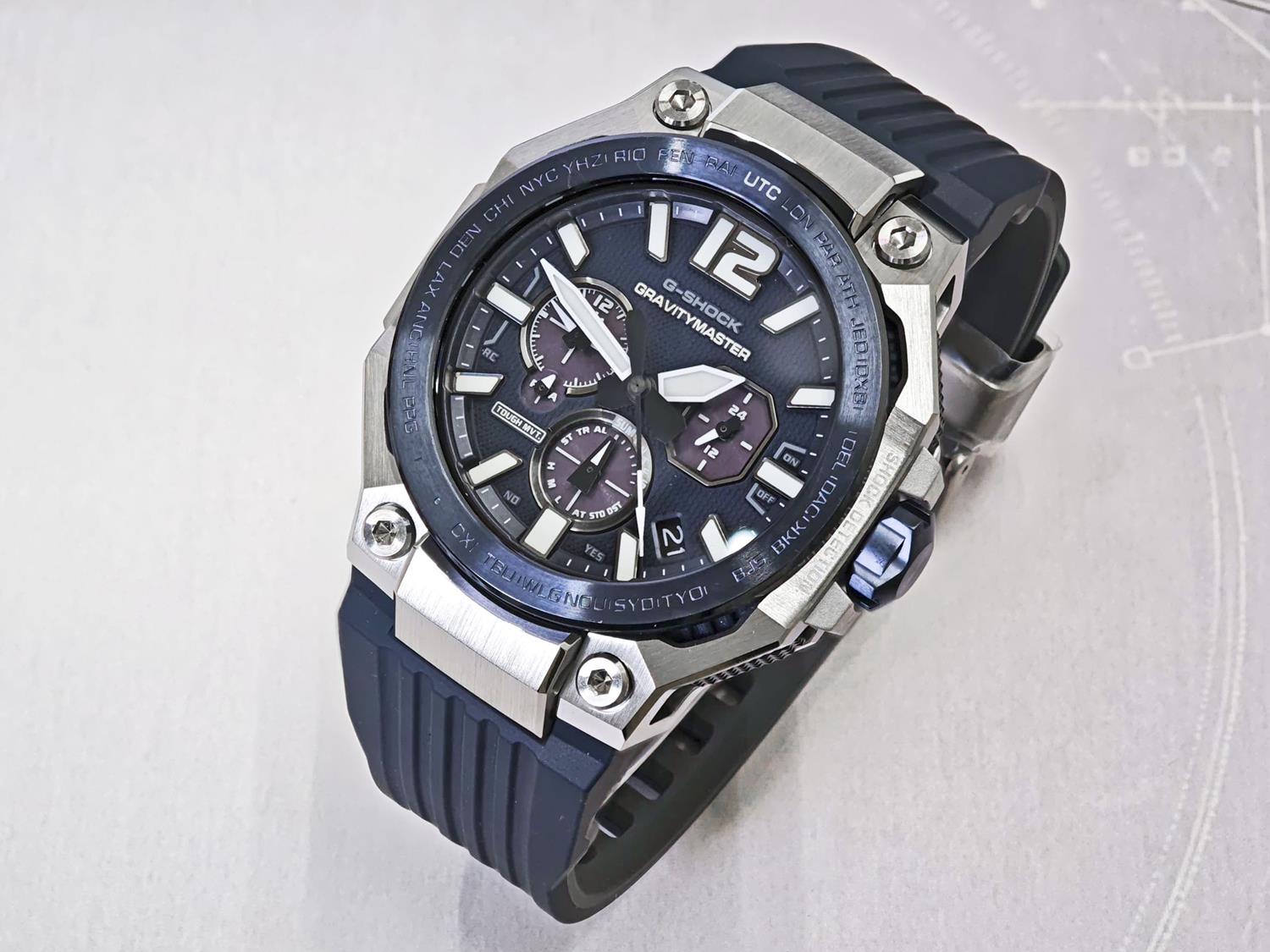 カシオ Gショック GWR-B3000A-2AJF マスターオブG グラビティマスター TOUGH MVT.2 針位置自動補正機能 電波ソーラー スマートフォンリンク ブルー メンズ 腕時計 防水 watch ジーショック CASIO G-SHOCK 公式サイト掲載店【0726】※7月10日発売予定