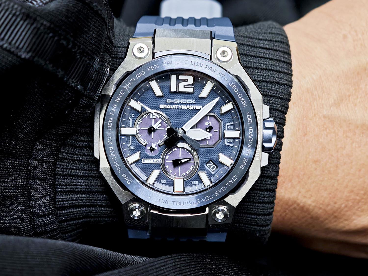 カシオ Gショック GWR-B3000A-2AJF マスターオブG グラビティマスター TOUGH MVT.2 針位置自動補正機能 電波ソーラー スマートフォンリンク ブルー メンズ 腕時計 防水 watch ジーショック CASIO G-SHOCK 公式サイト掲載店【0726】※7月10日発売予定